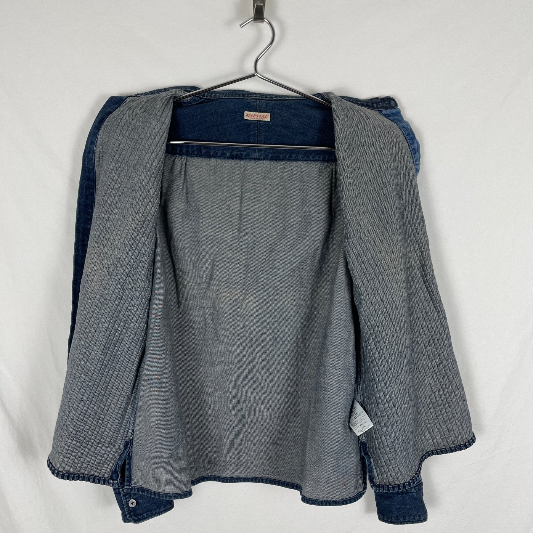 Kapital Pleated Button Up Shirt - Image 6
