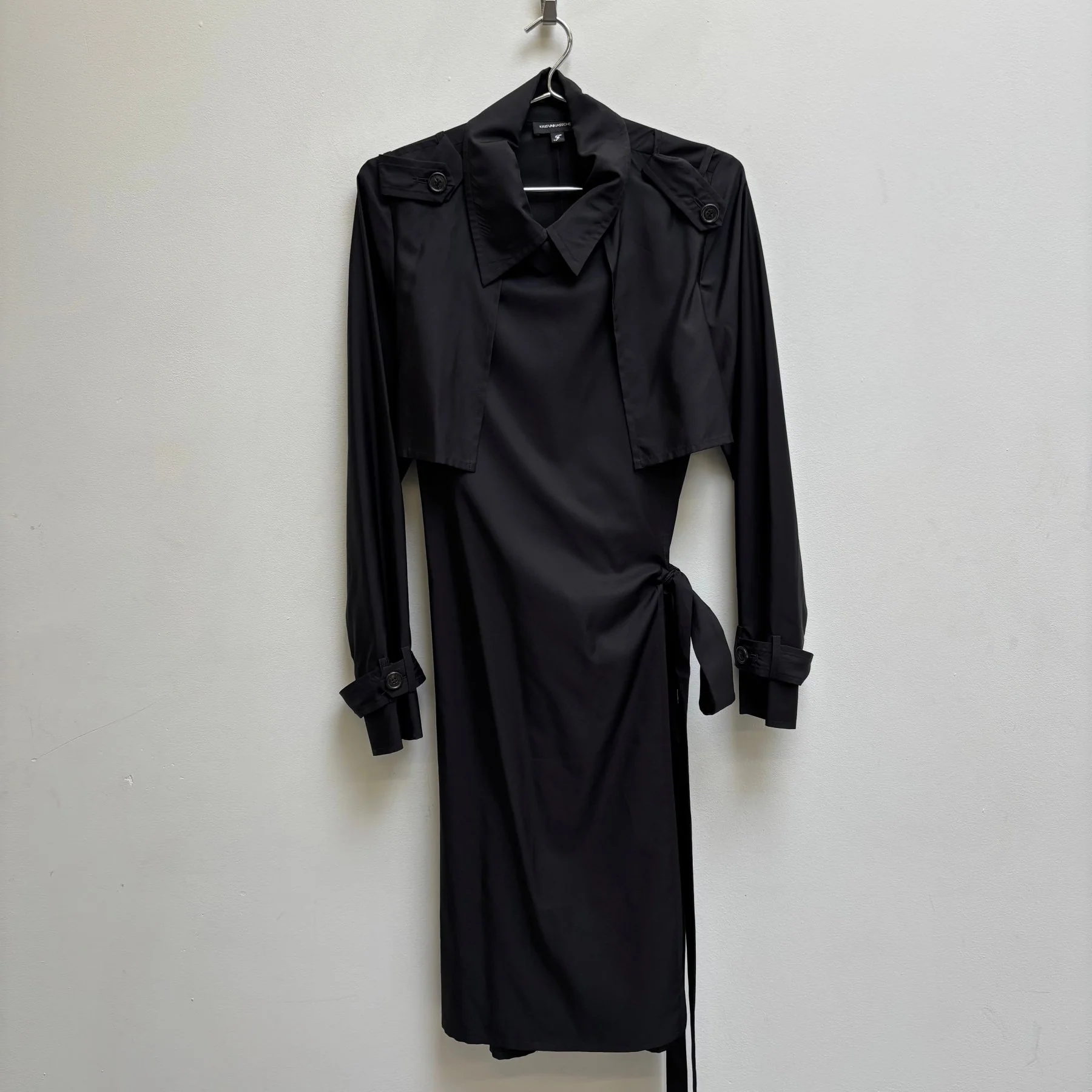 Kris Van Assche Wrap Nylon Trench Coat