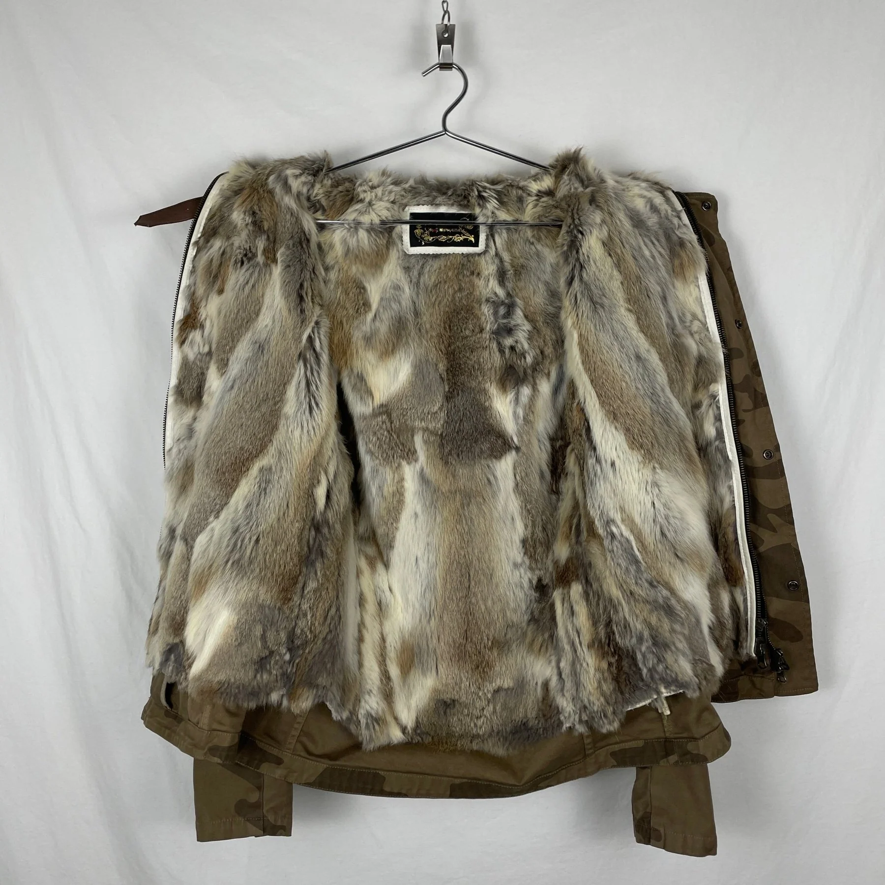 Kyoji Maruyama Fur Lined Camo Zip Jacket - Image 8