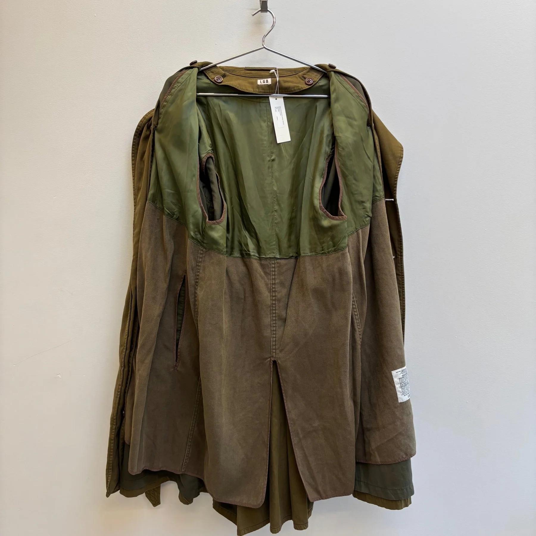 Le Grand Bleu (L.G.B.) Khaki Trench Coat Royal Flash - Image 13