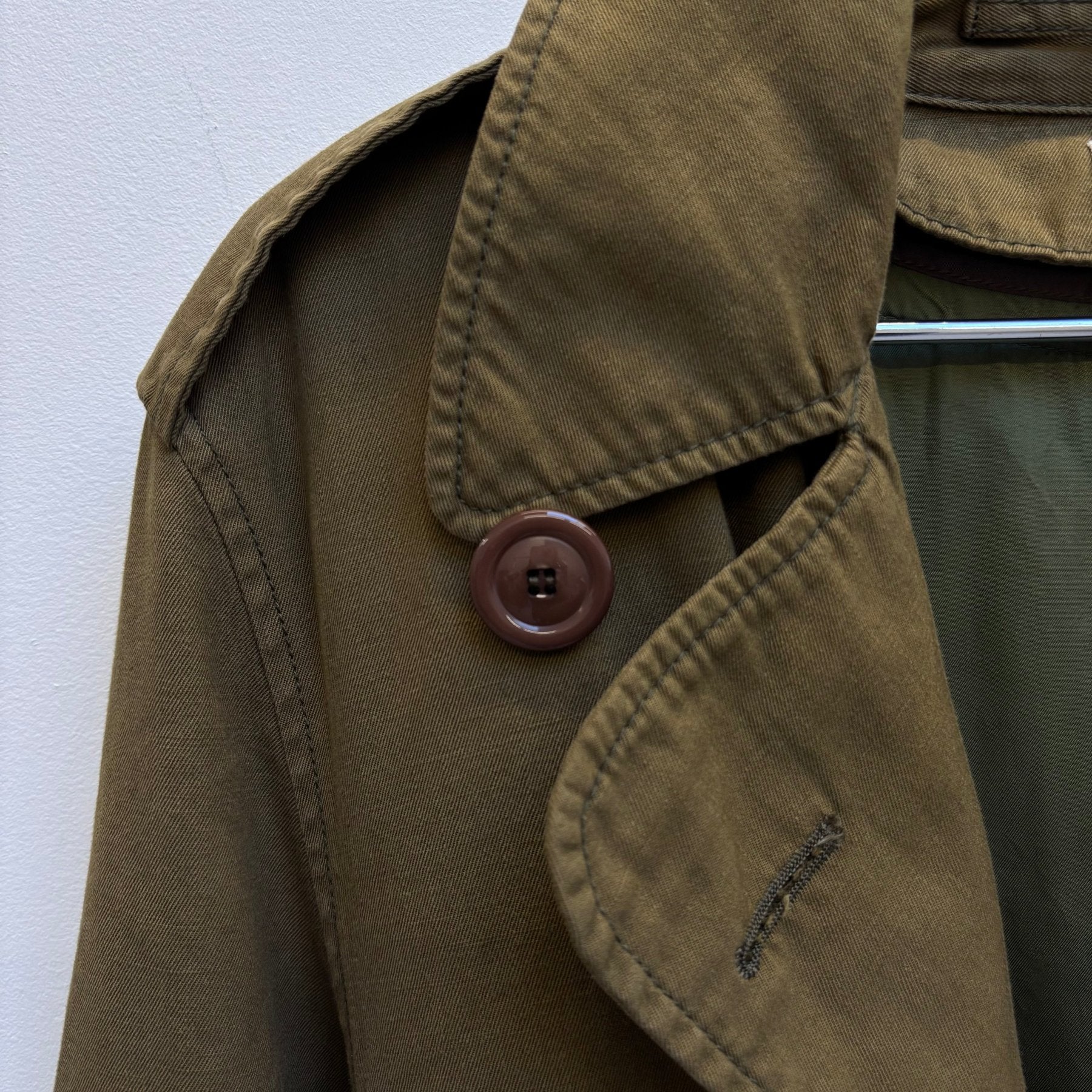 Le Grand Bleu (L.G.B.) Khaki Trench Coat Royal Flash - Image 6