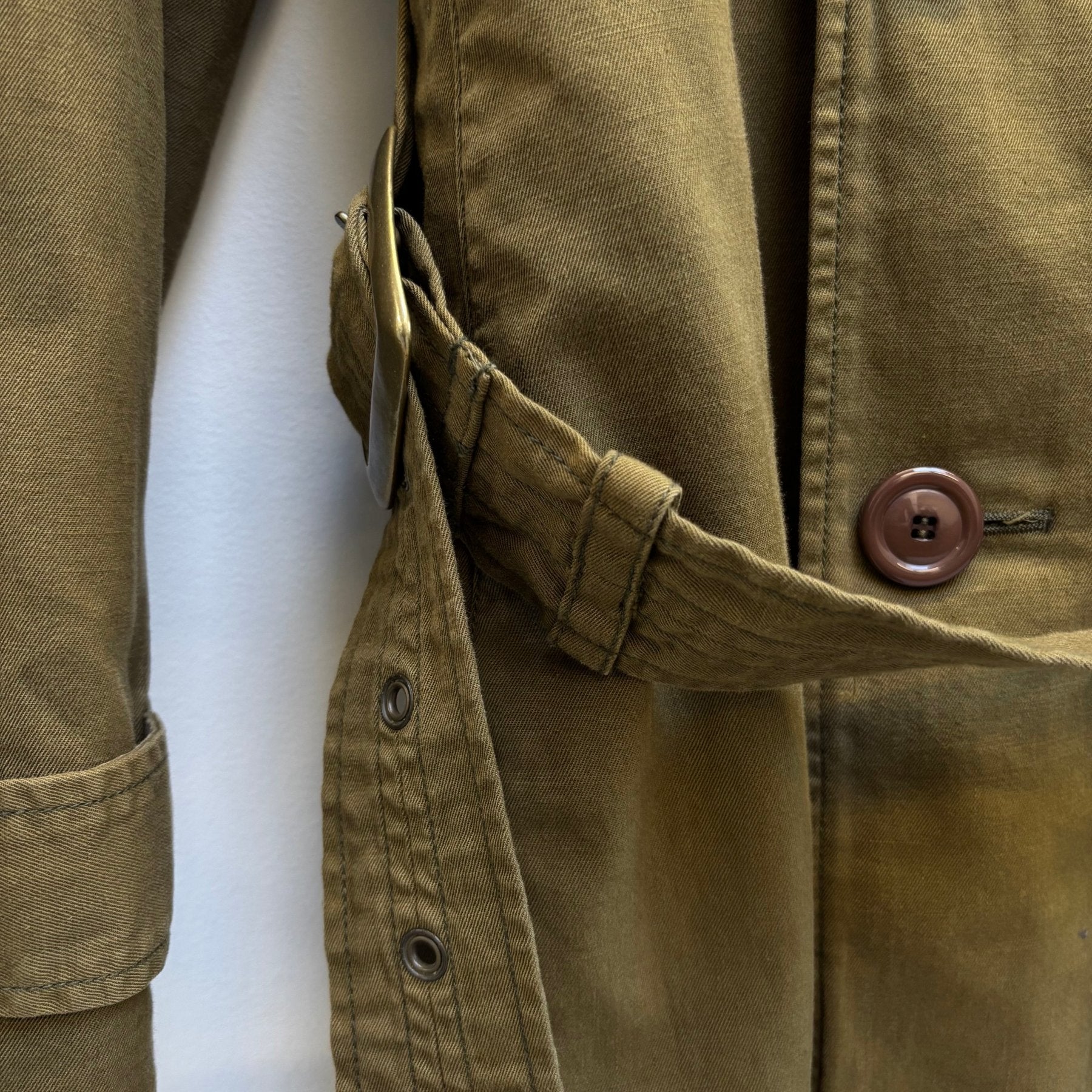 Le Grand Bleu (L.G.B.) Khaki Trench Coat Royal Flash - Image 8