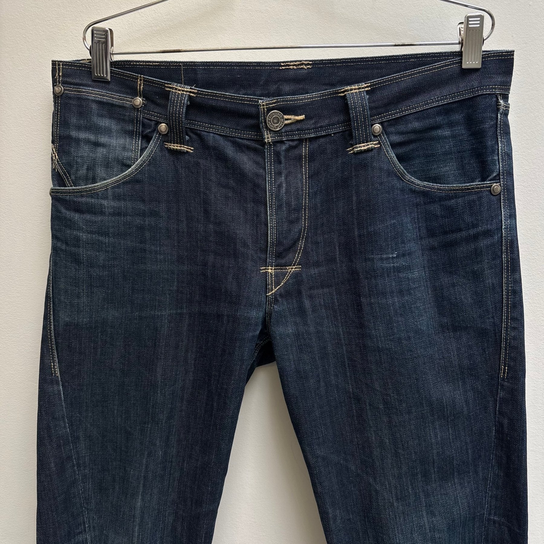 Levi's Engineered Distressed Dark Wash Jeans - Image 3