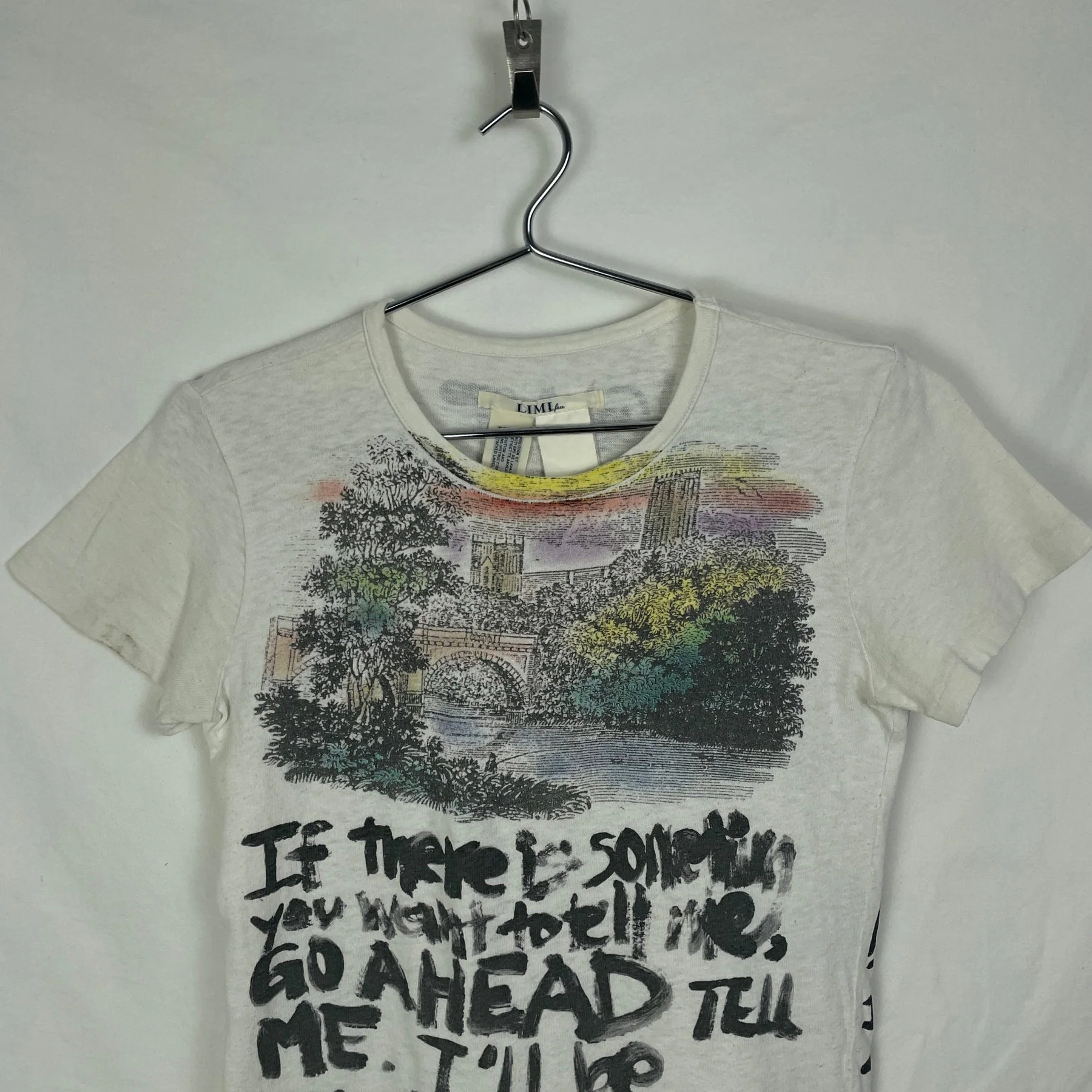 Limi Feu Text Paint T-Shirt - Image 3