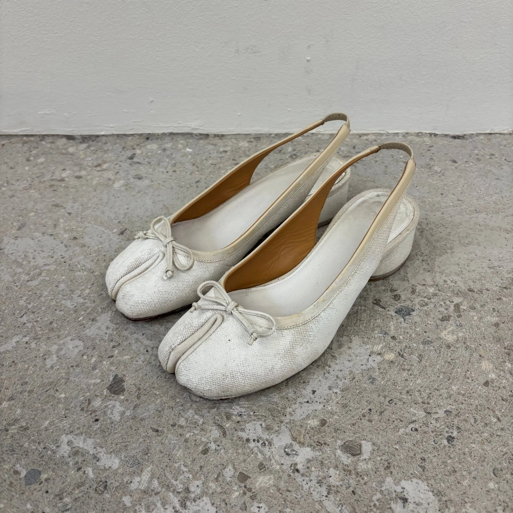 Maison Margiela Canvas Mary Jane Tabis - Image 2