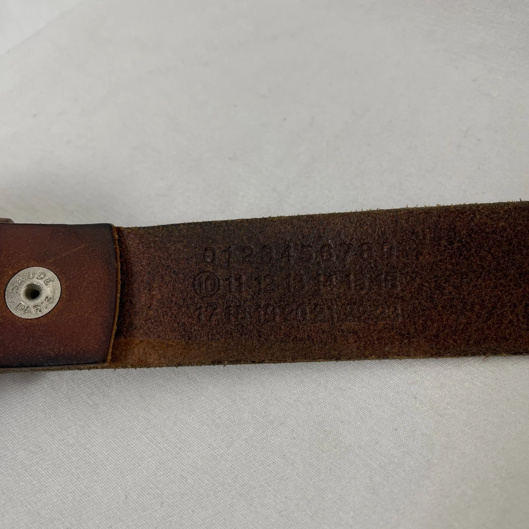 SS03 Maison Margiela Line 10 Leather Belt - Image 4