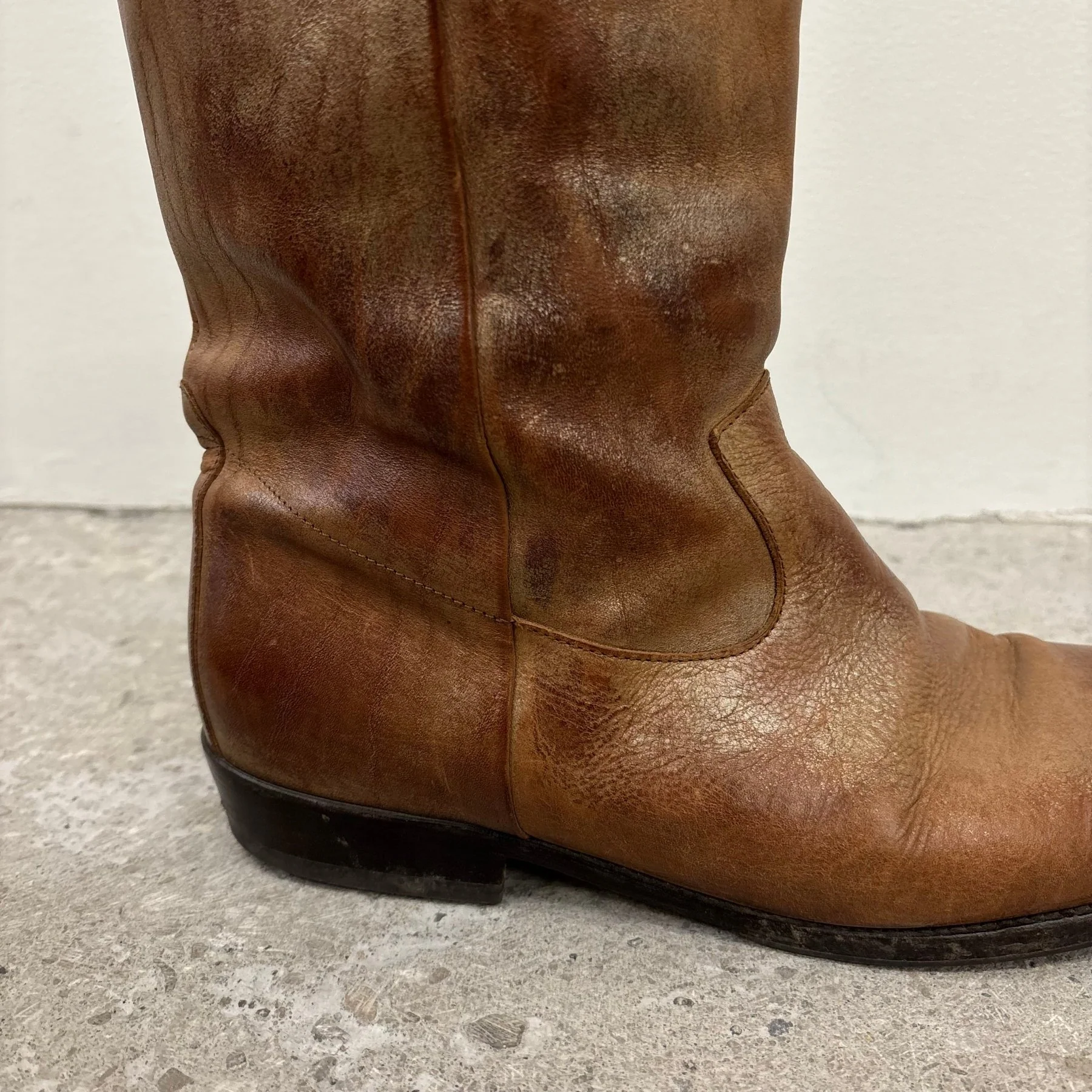 Maison Margiela ‘Pecos’ Brown Leather Boots - Image 6