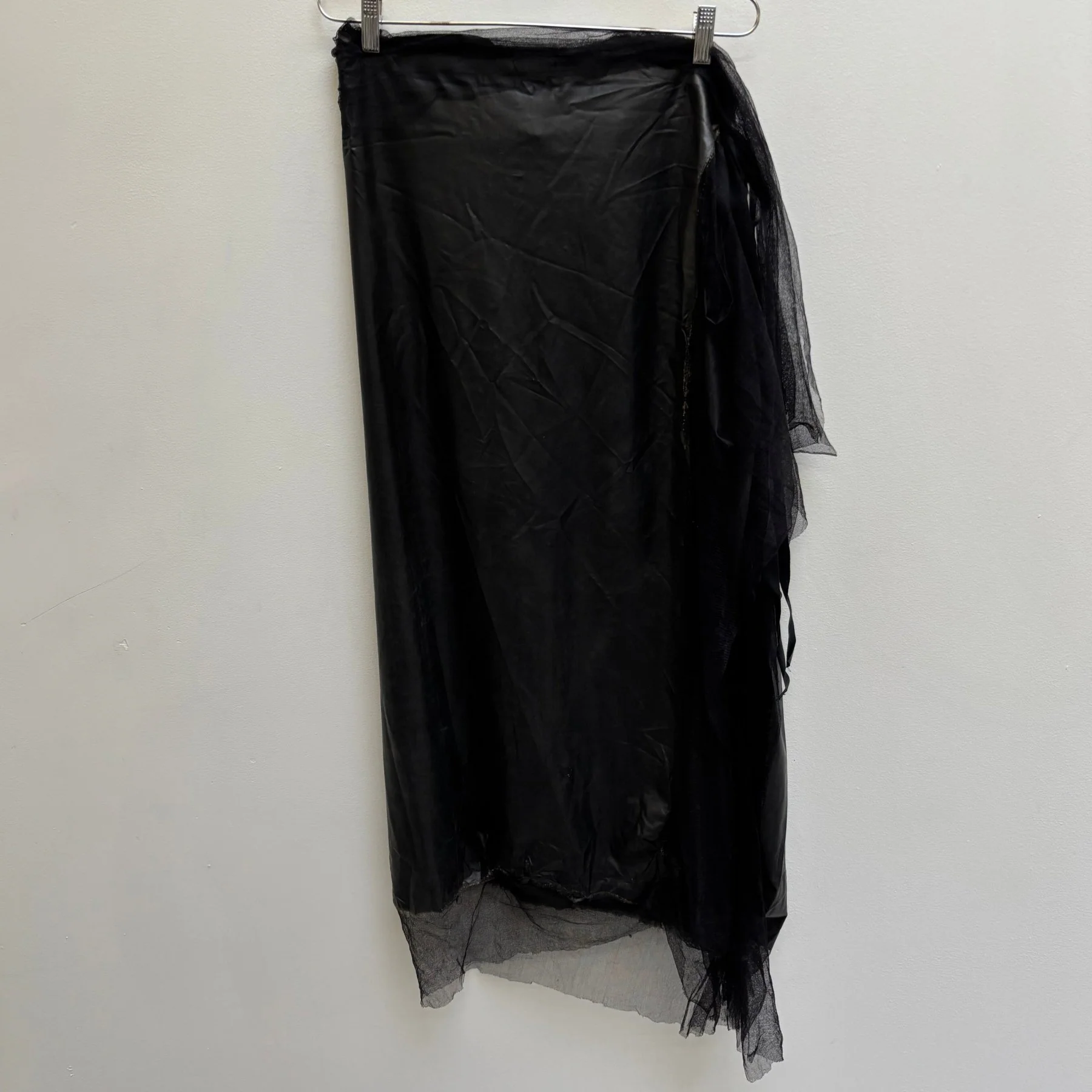 Marc Le Bihan Latex Tule Maxi Skirt