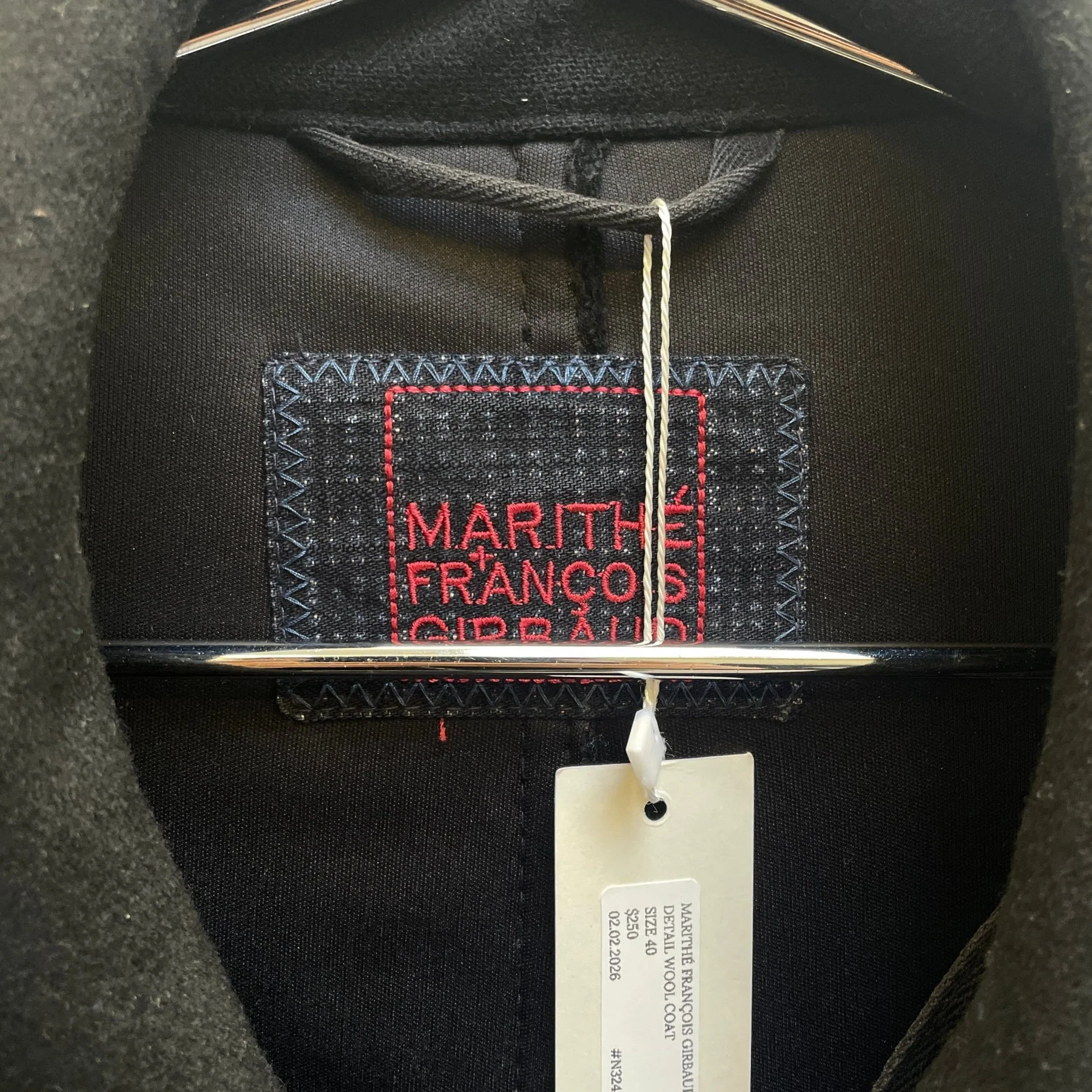 Marithé François Girbaud Zipper Closure Wool Coat - Image 8