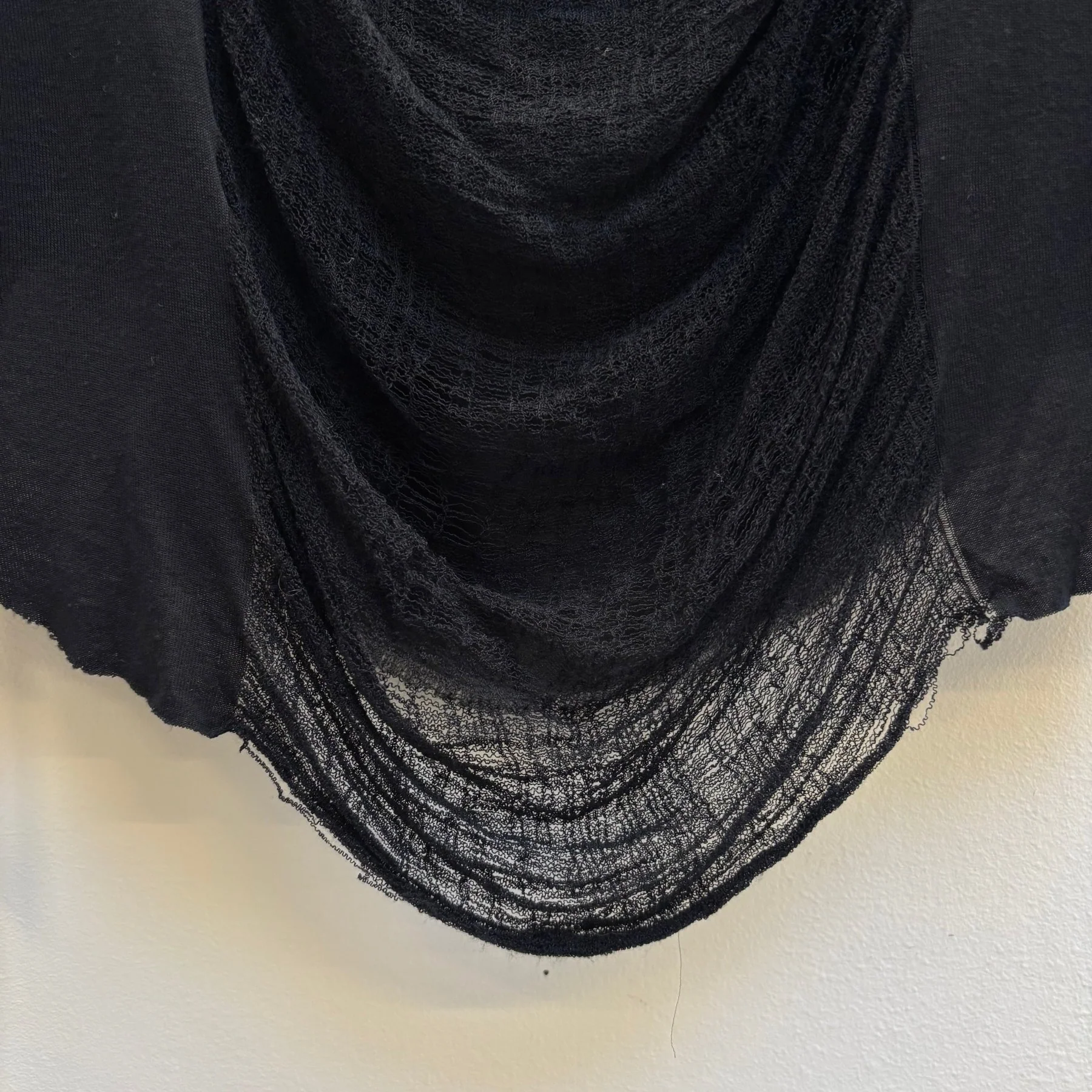 Marques Almeida Black Round Neck Tank Top - Image 8