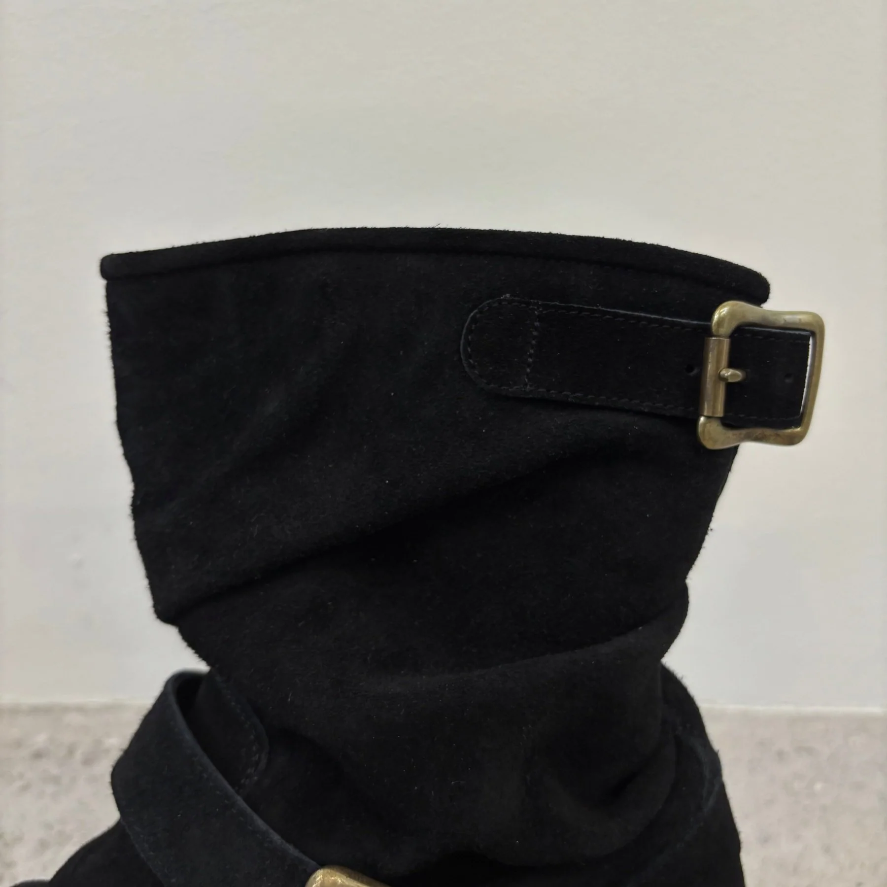 Mihara Yasuhiro Twisted Suede Engineer Boots - Image 6