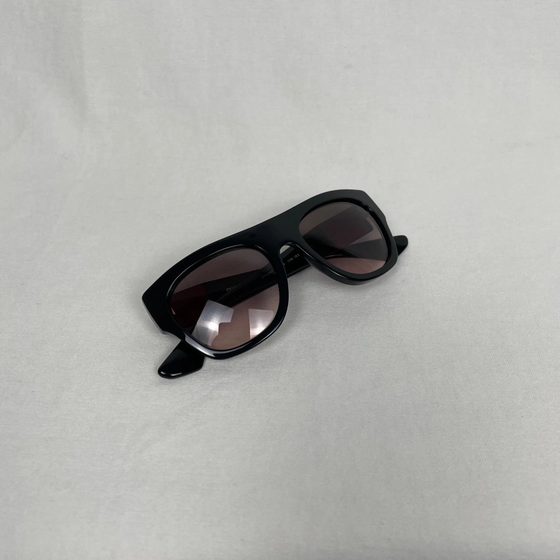 Miu Miu Black & Burgundy Tint Sunglasses