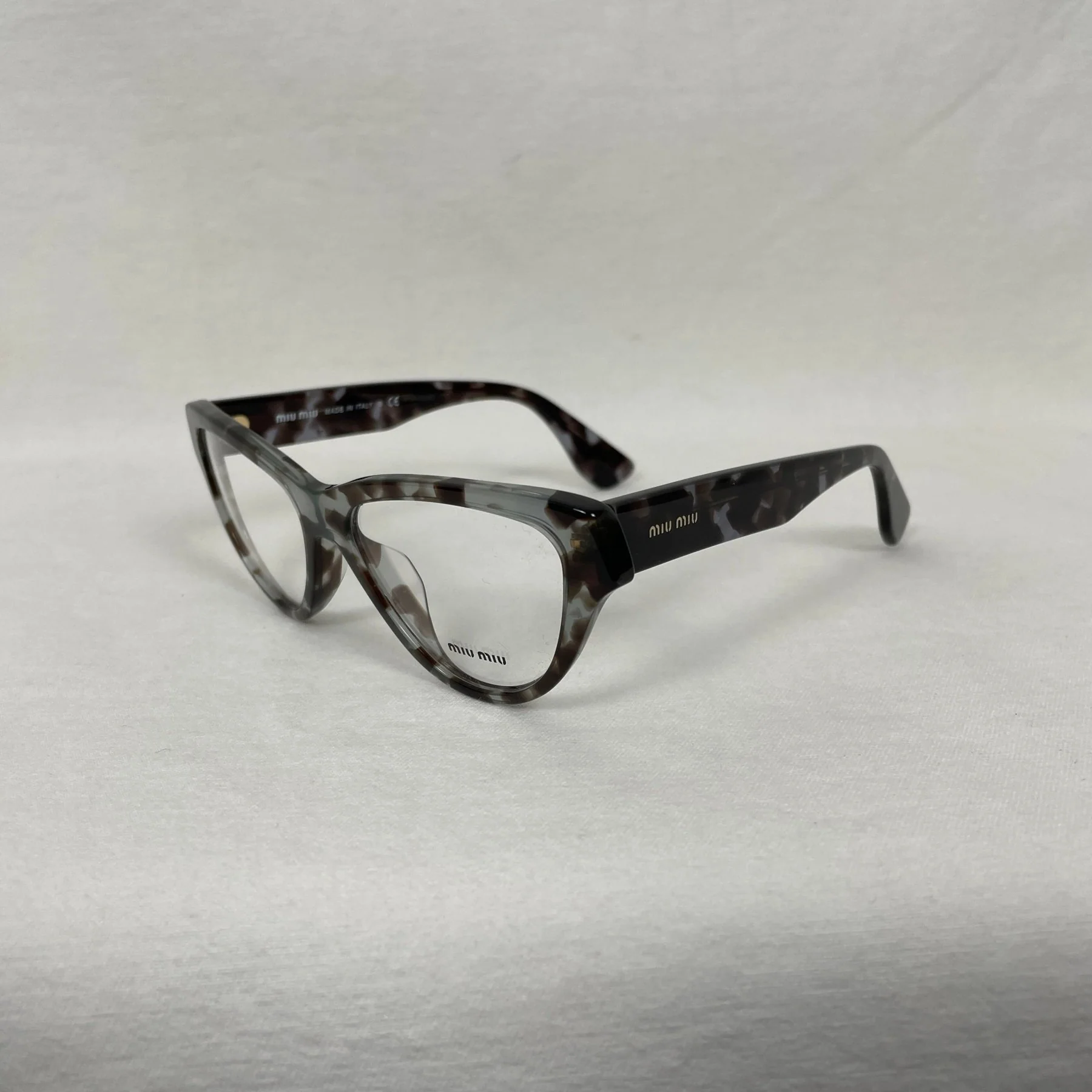 Miu Miu Blue & Black Tortoise Glasses - Image 4