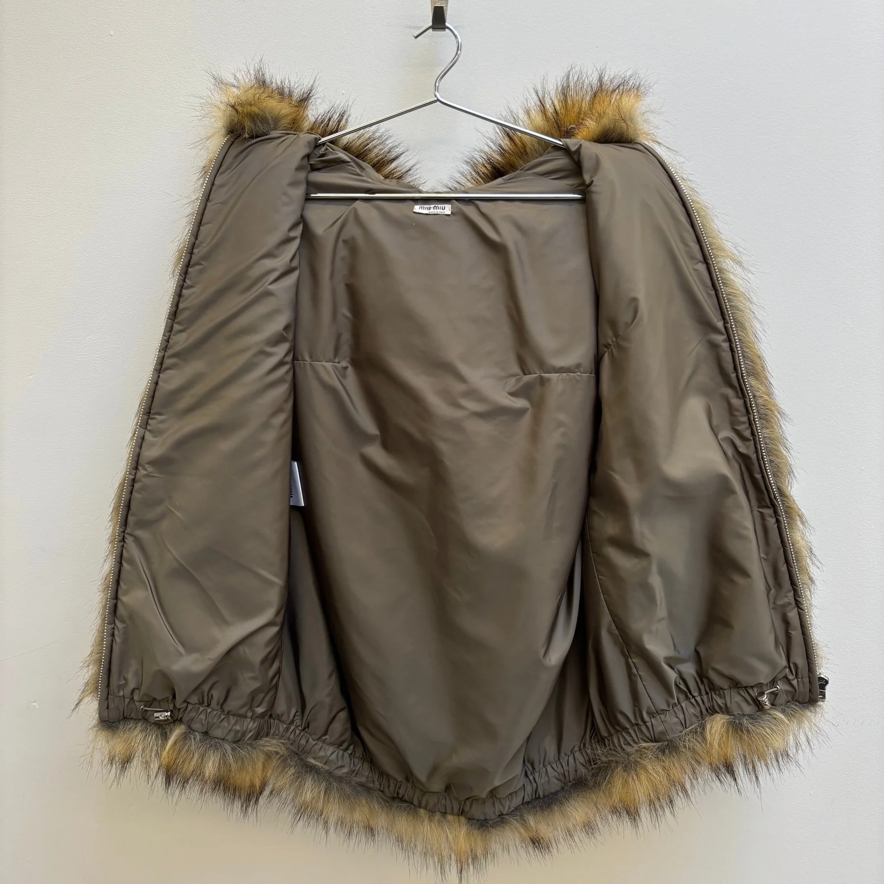 FW21 Miu Miu Fur Hooded Jacket - Image 11