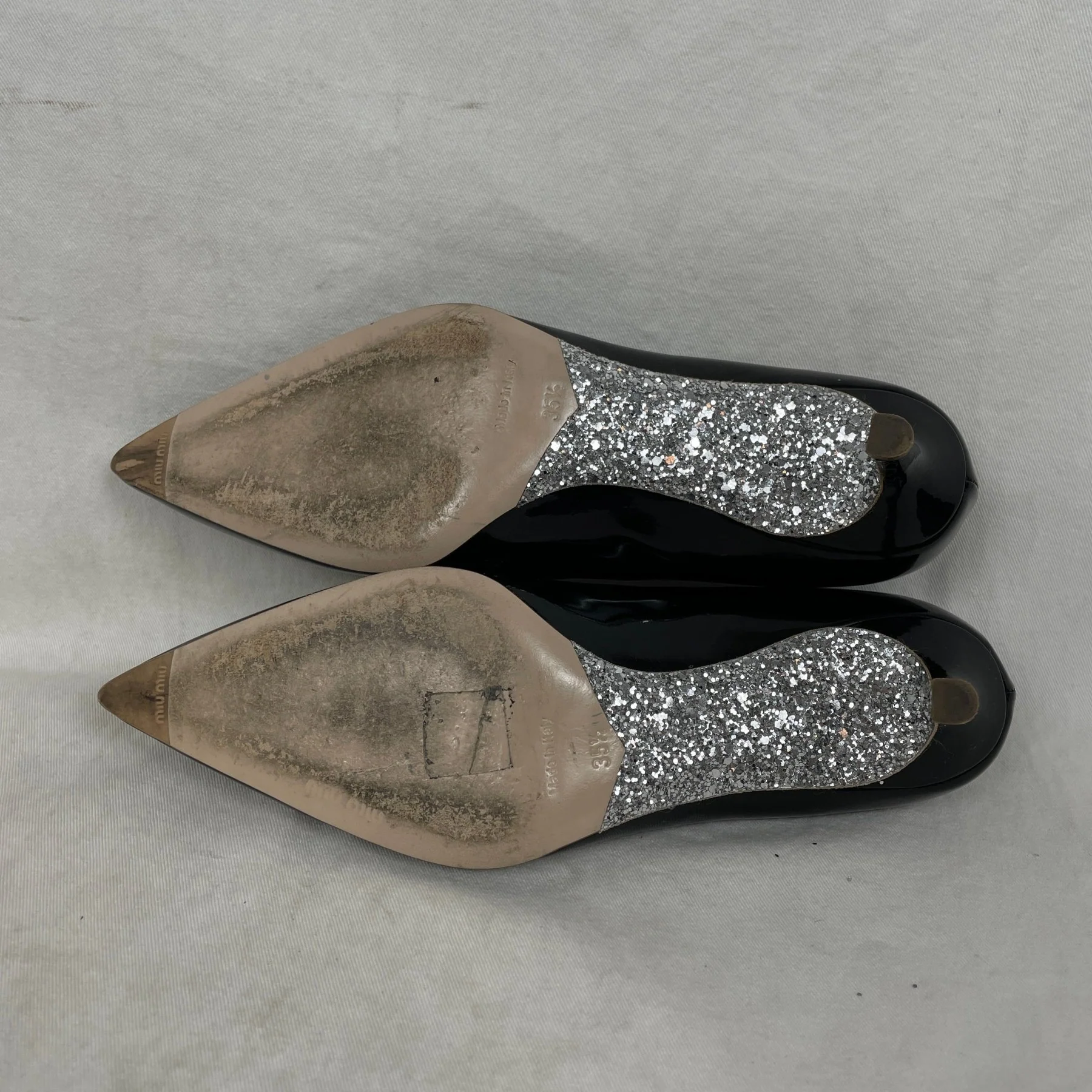 Miu Miu Glitter Bottom Kitten Heel - Image 5
