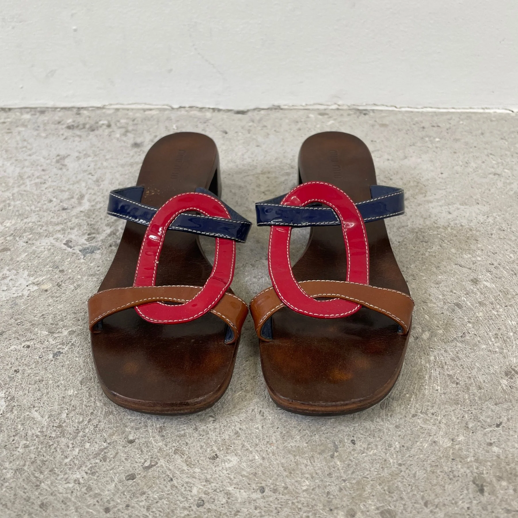 Miu Miu Low Heeled Slip Ons - Image 3