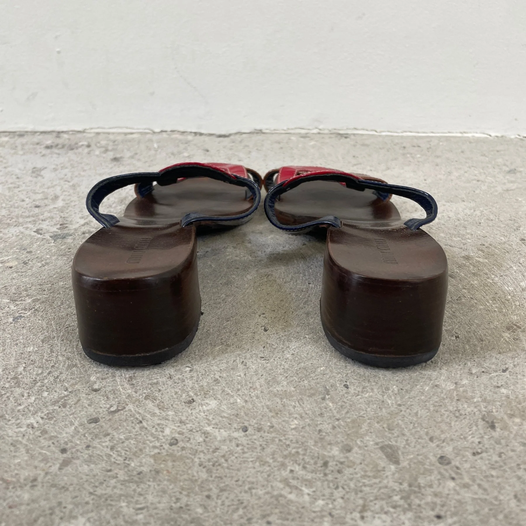 Miu Miu Low Heeled Slip Ons - Image 4
