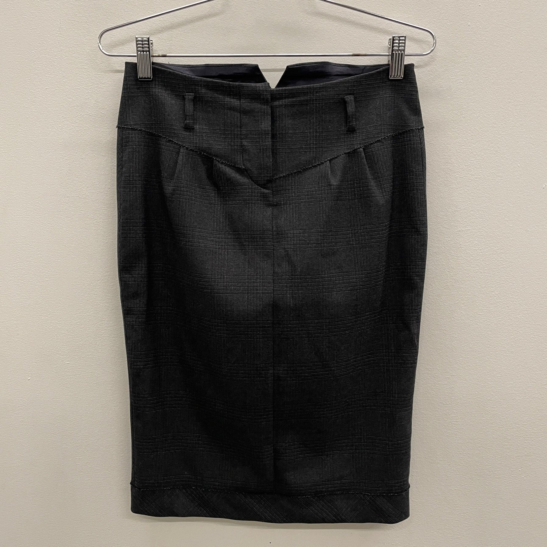 Miu Miu Plaid Mini Pencil Skirt