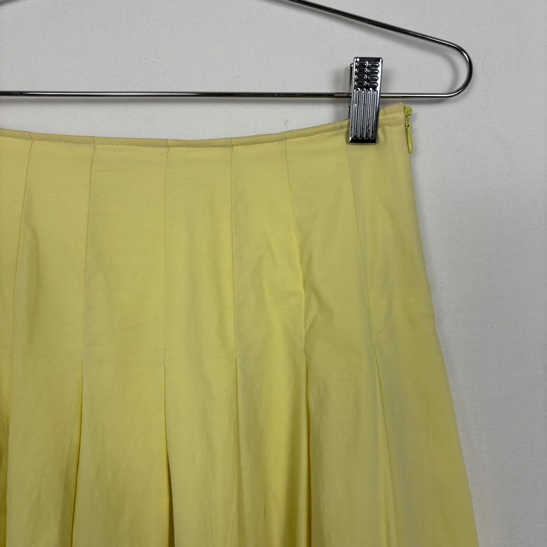 90s Miu Miu Pleated Summer Midi Skirt - Image 3