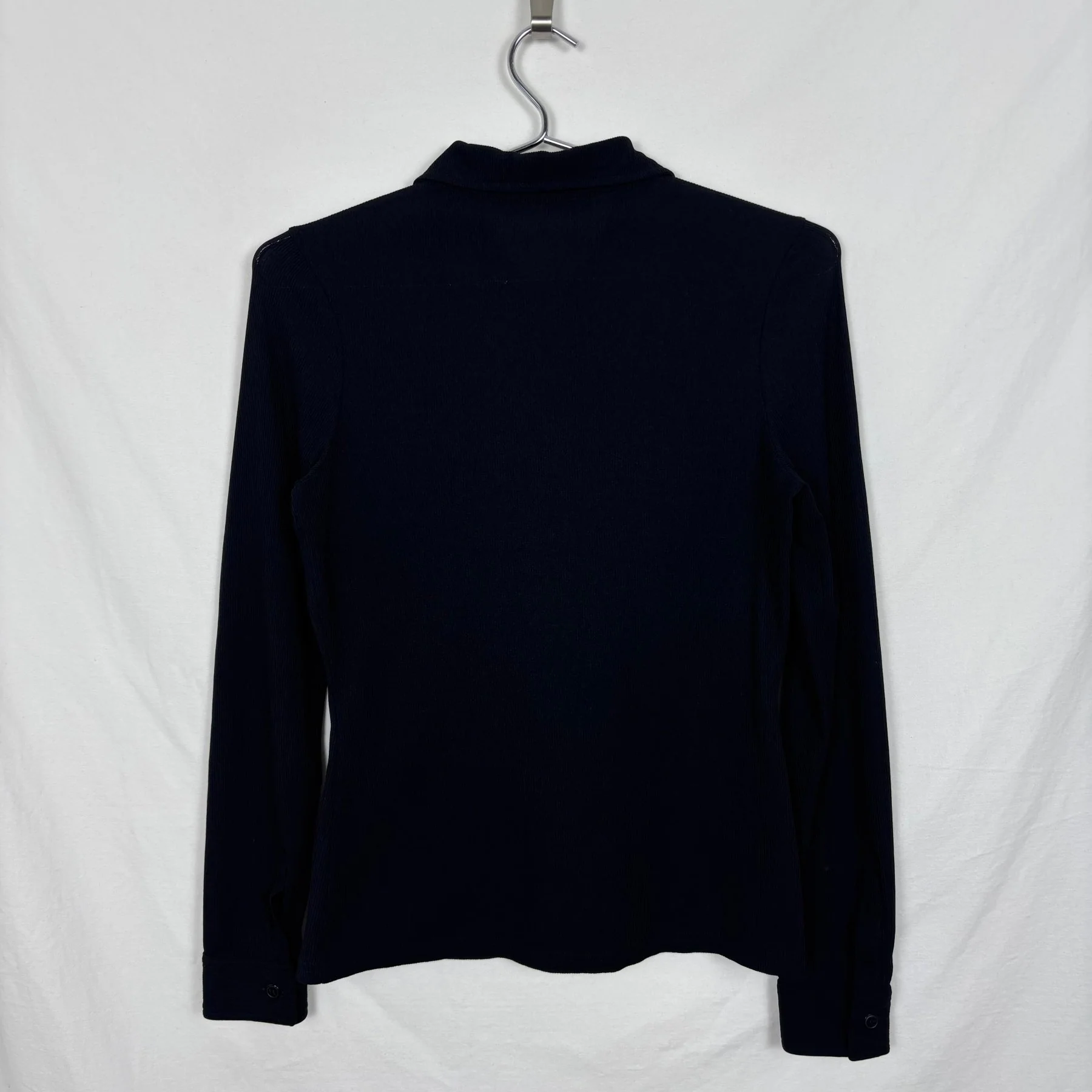 00s Miu Miu Ribbed Button Up Blouse - Image 2