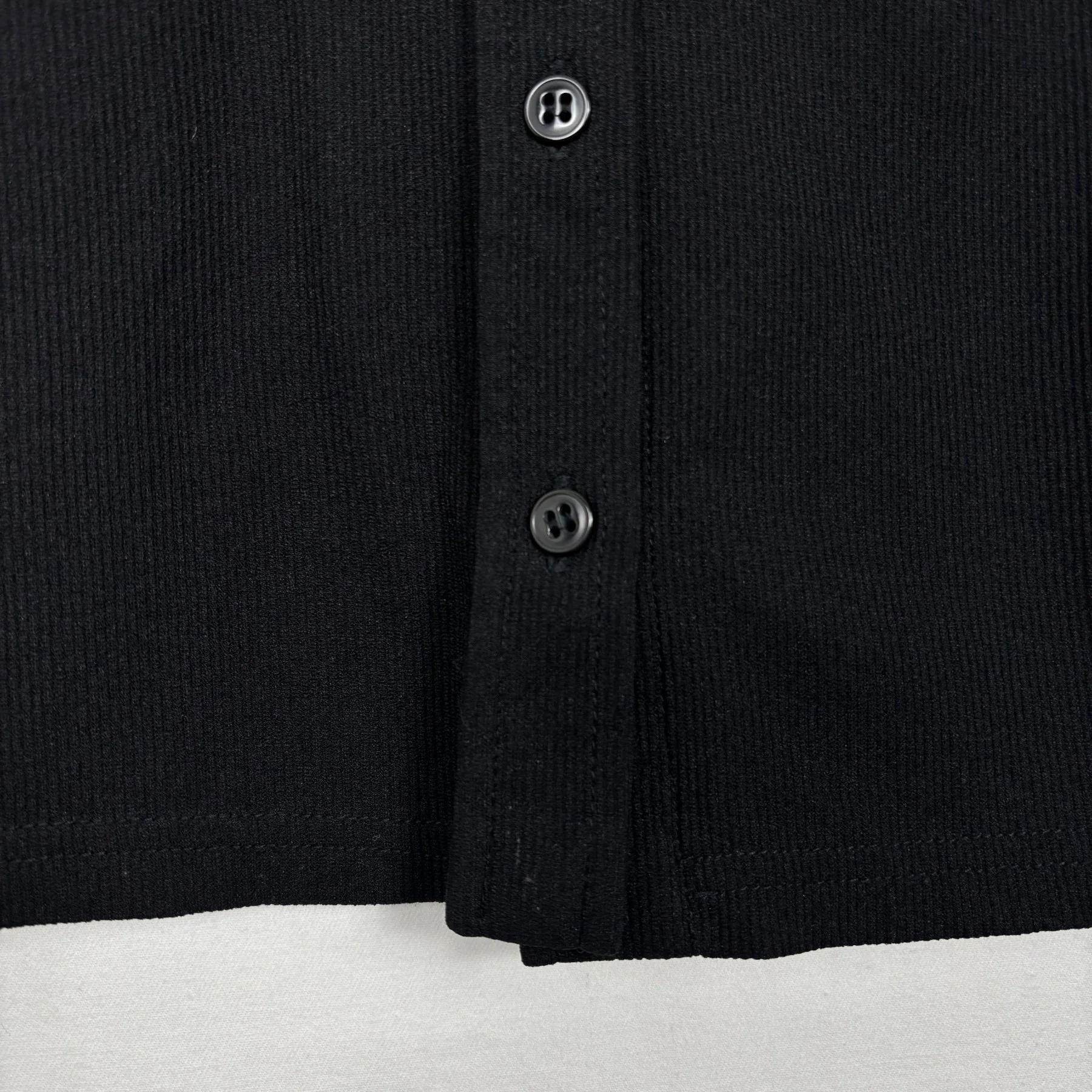 00s Miu Miu Ribbed Button Up Blouse - Image 4