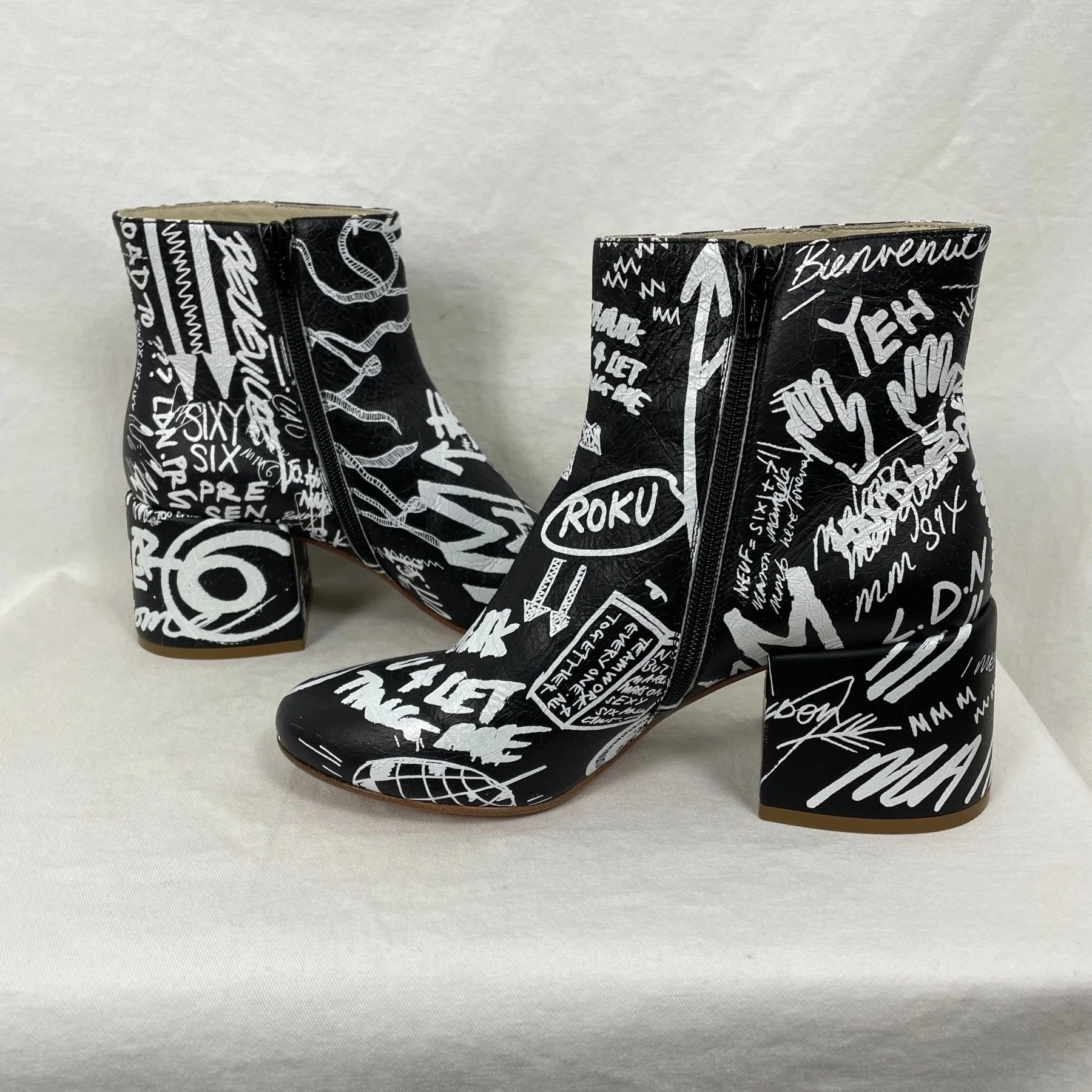 MM6 Graffiti Ankle Boot - Image 6