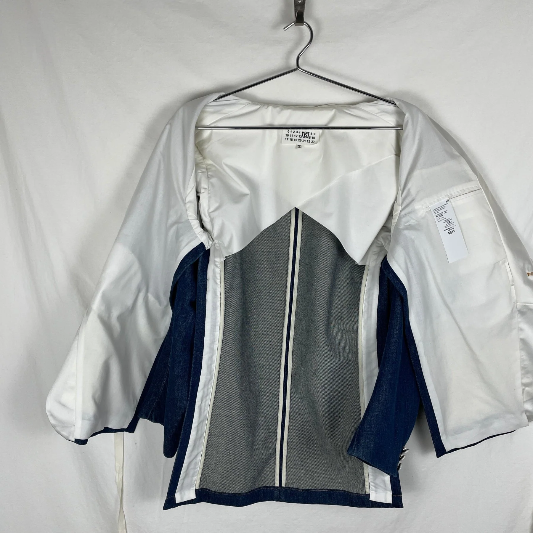 SS20 Maison Margiela MM6 Shawl Lapel Docking Blazer - Image 5
