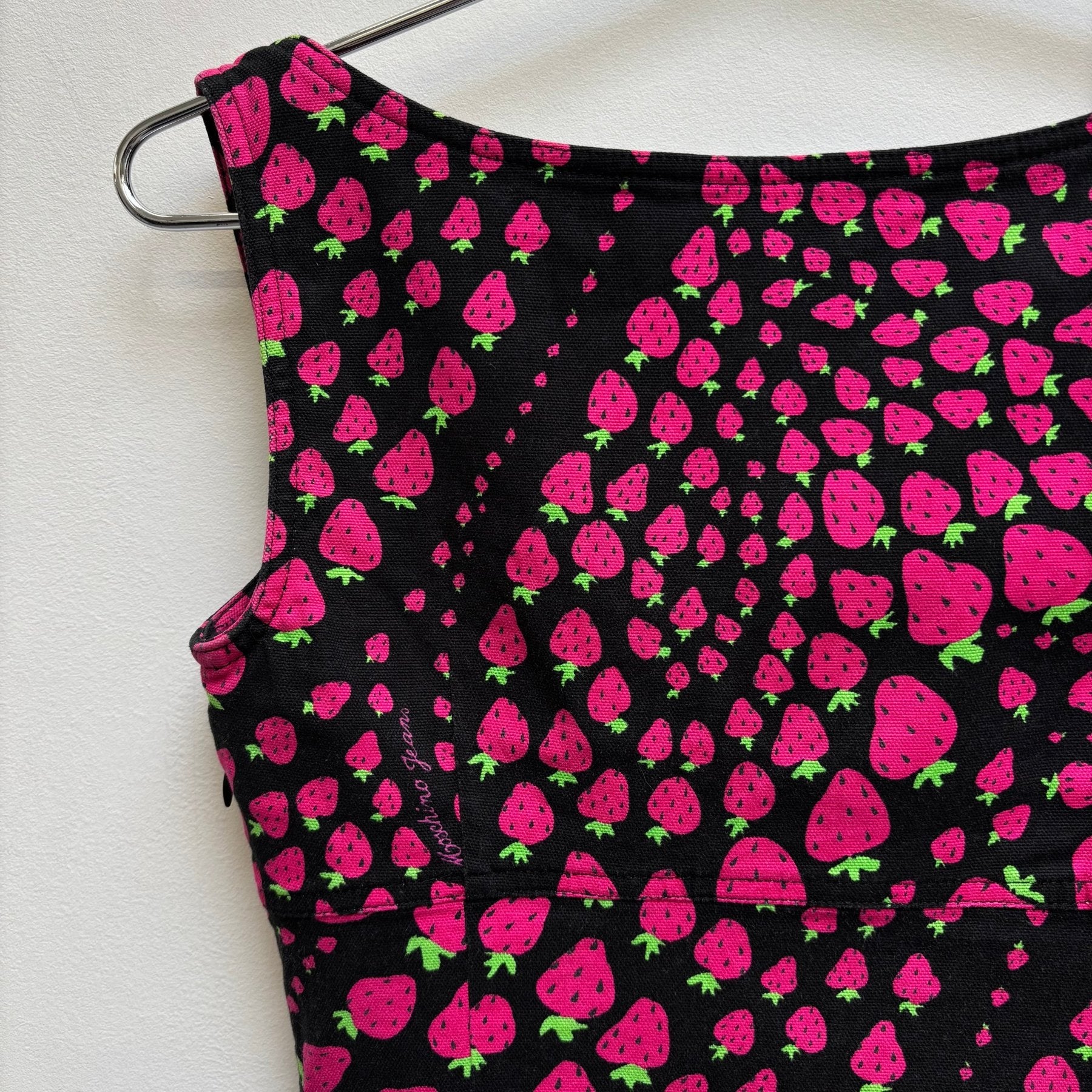 Moschino Strawberry Print Tank Summer Dress - Image 10