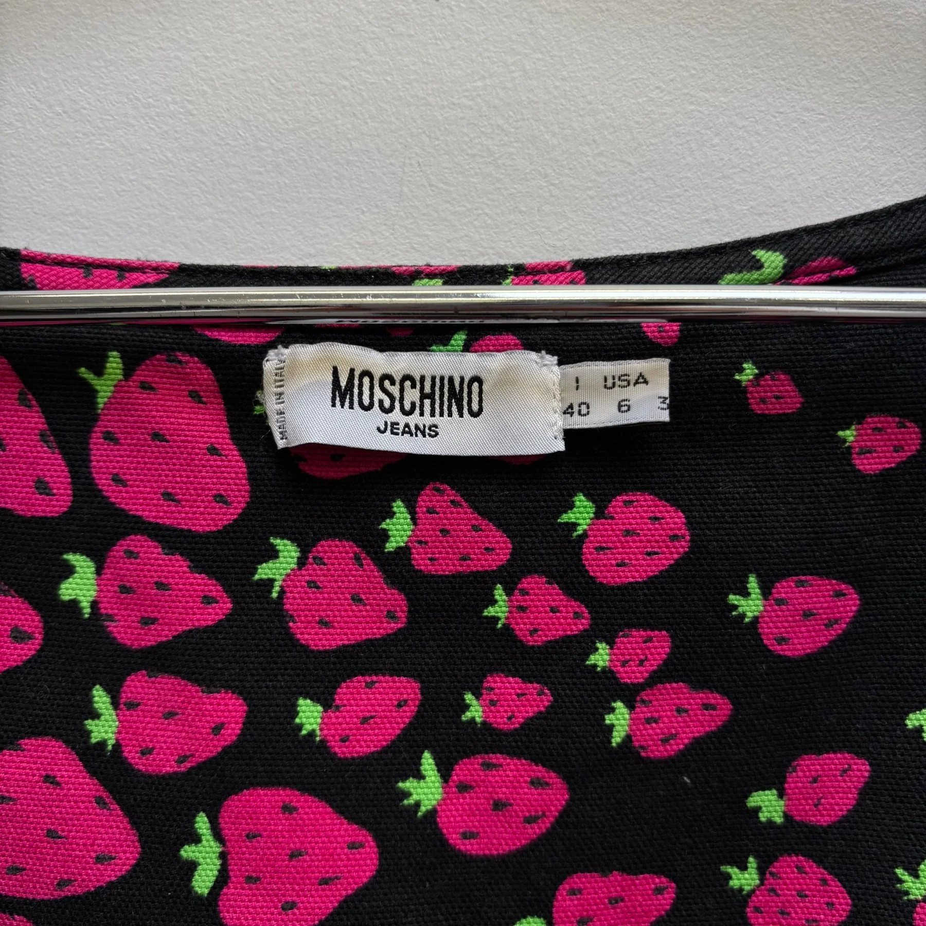 Moschino Strawberry Print Tank Summer Dress - Image 12