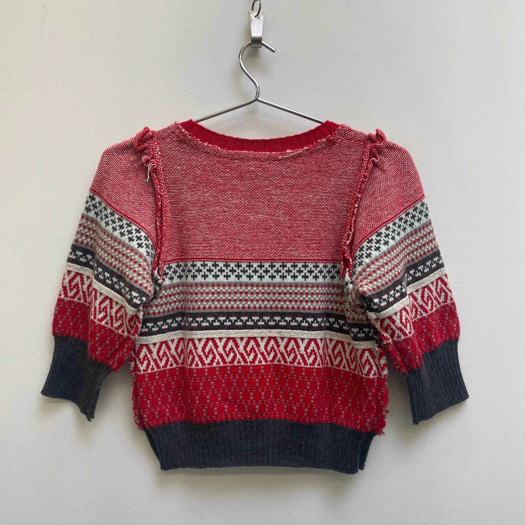 Nozomi Ishiguro Knit Cropped Sweater - Image 2