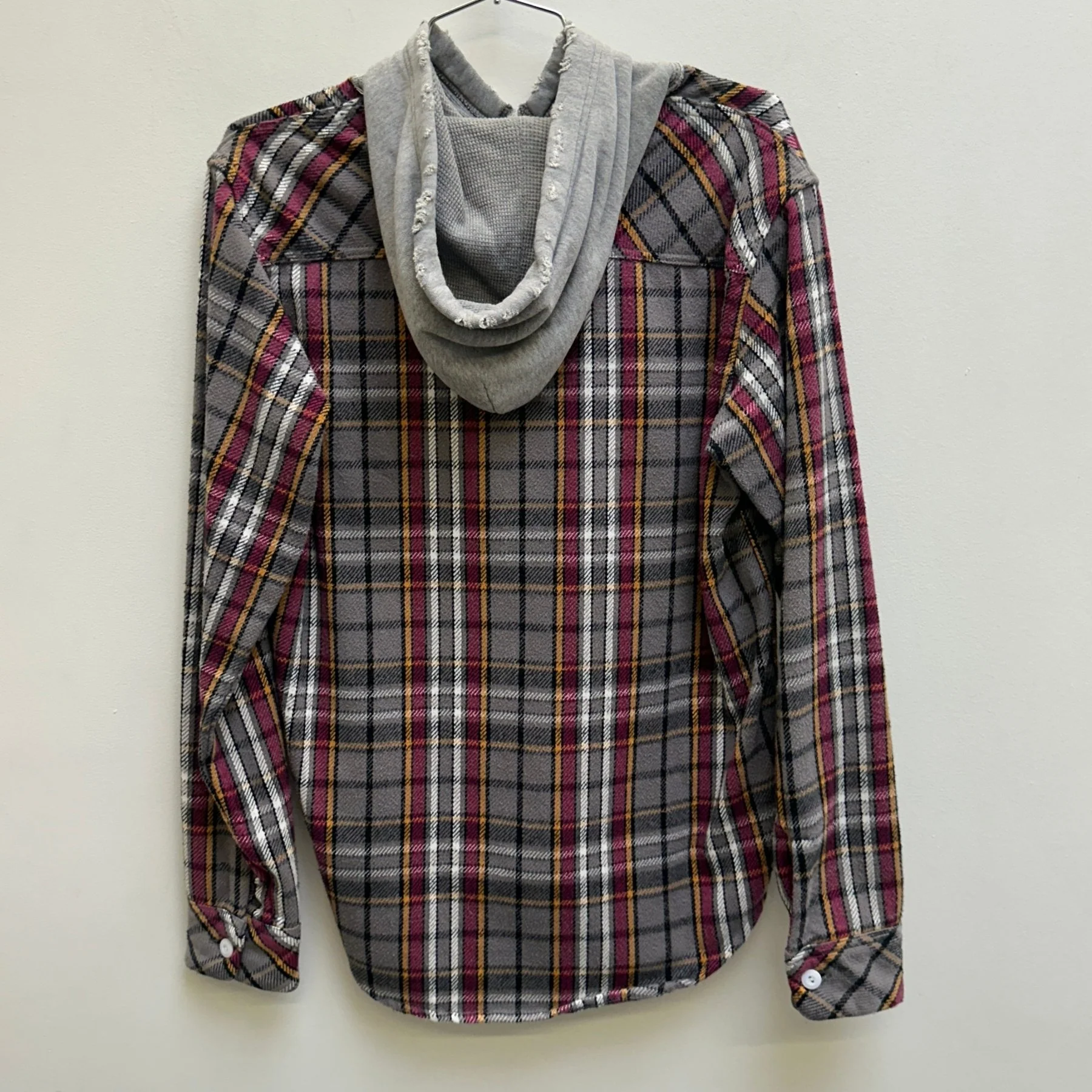 Number (N)ine Button Up Hooded Flannel - Image 2