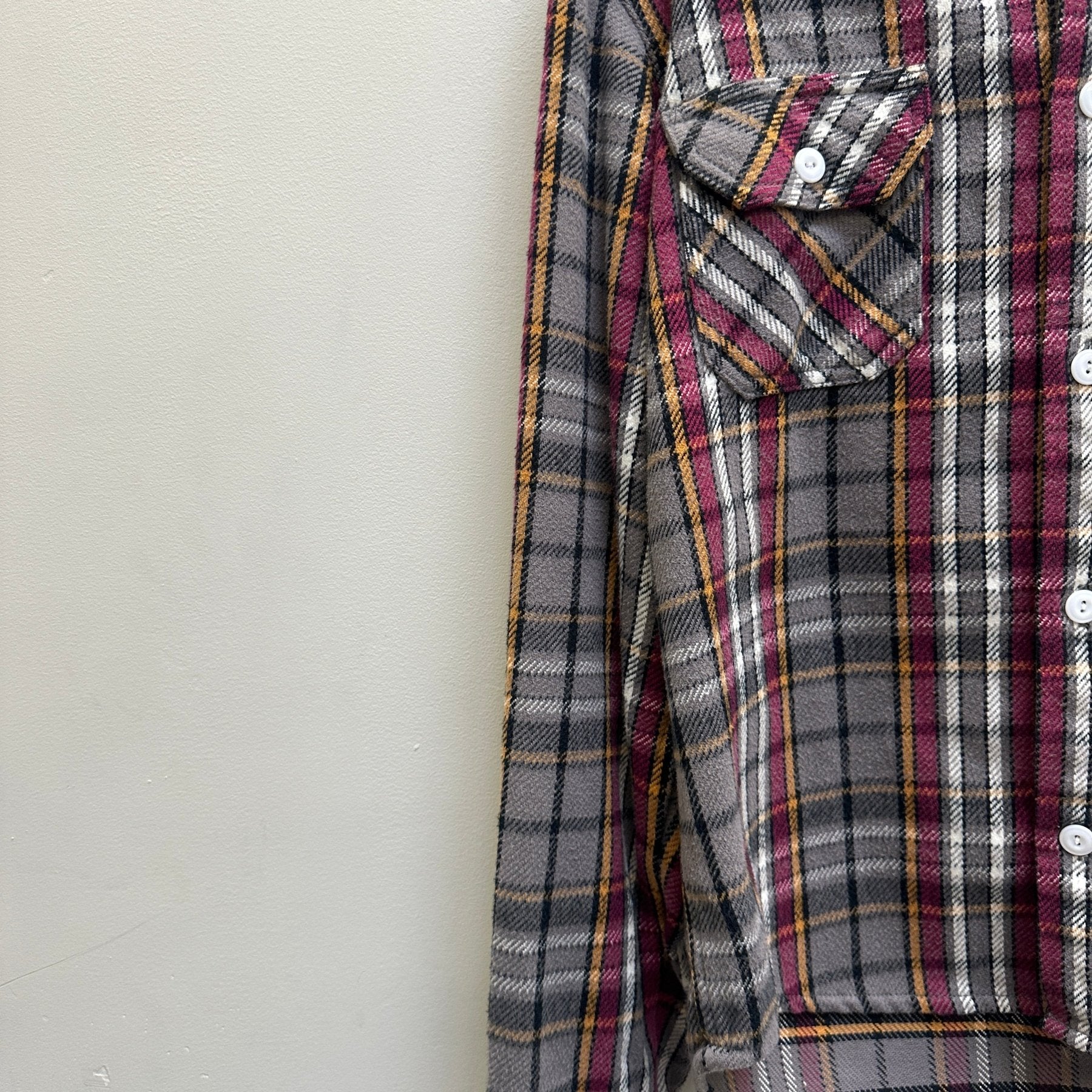 Number (N)ine Button Up Hooded Flannel - Image 4