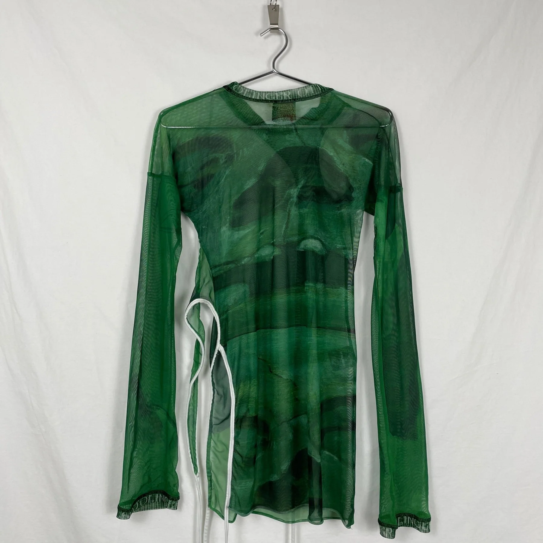 Ottolinger Mesh Tie Top Green - Image 6