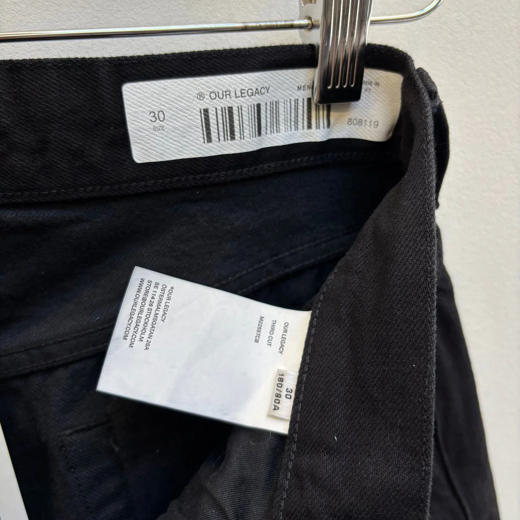 Our Legacy Third Cut Black Selvedge Denim Jeans - Image 13