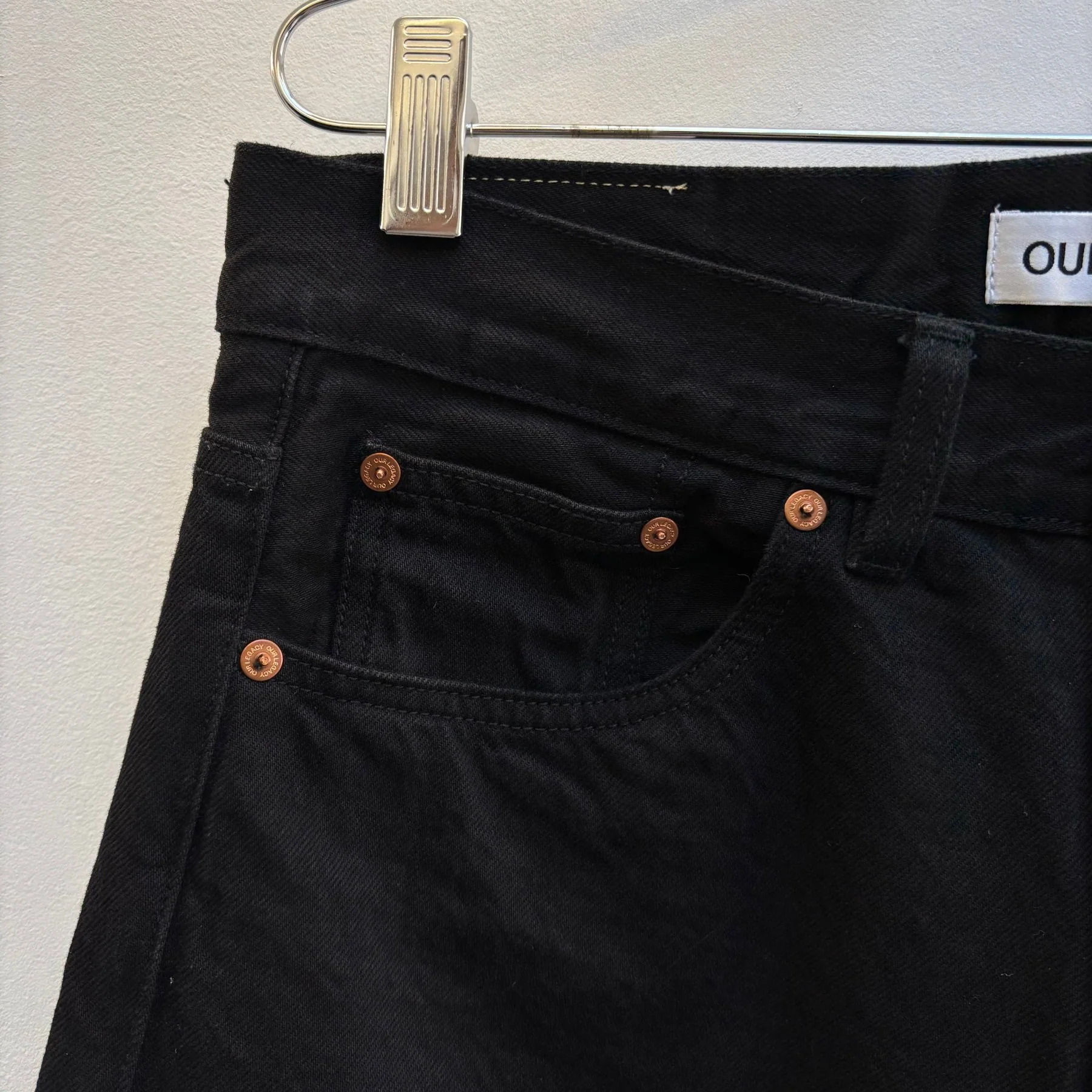 Our Legacy Third Cut Black Selvedge Denim Jeans - Image 6