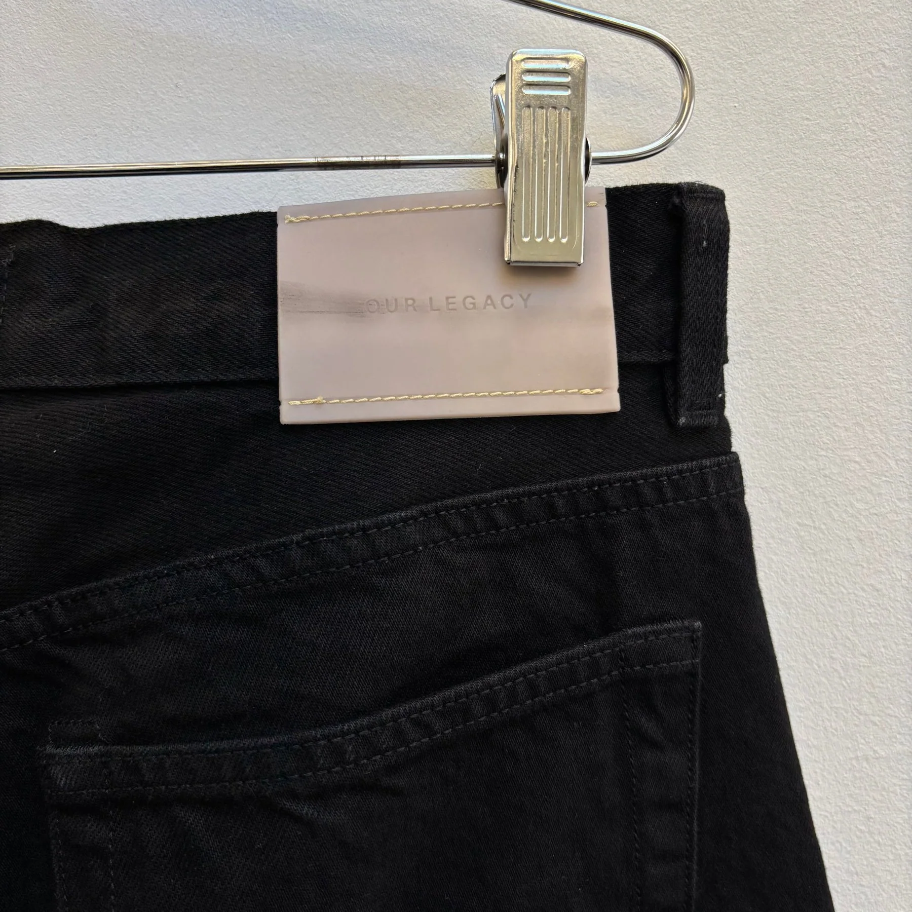 Our Legacy Third Cut Black Selvedge Denim Jeans - Image 9
