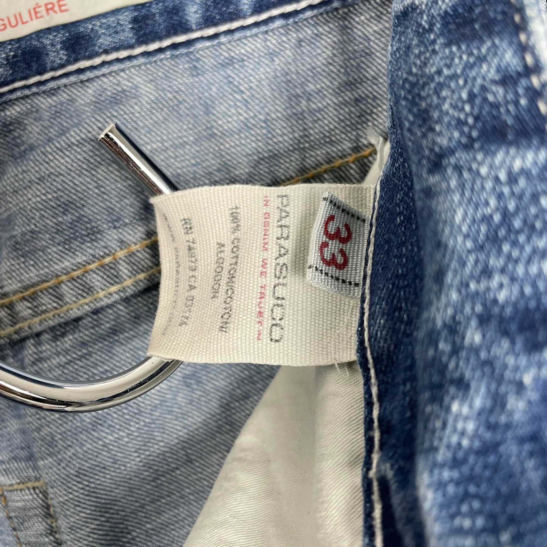 90s Parasuco Ripped Light Wash Straight Leg Jeans - Image 8