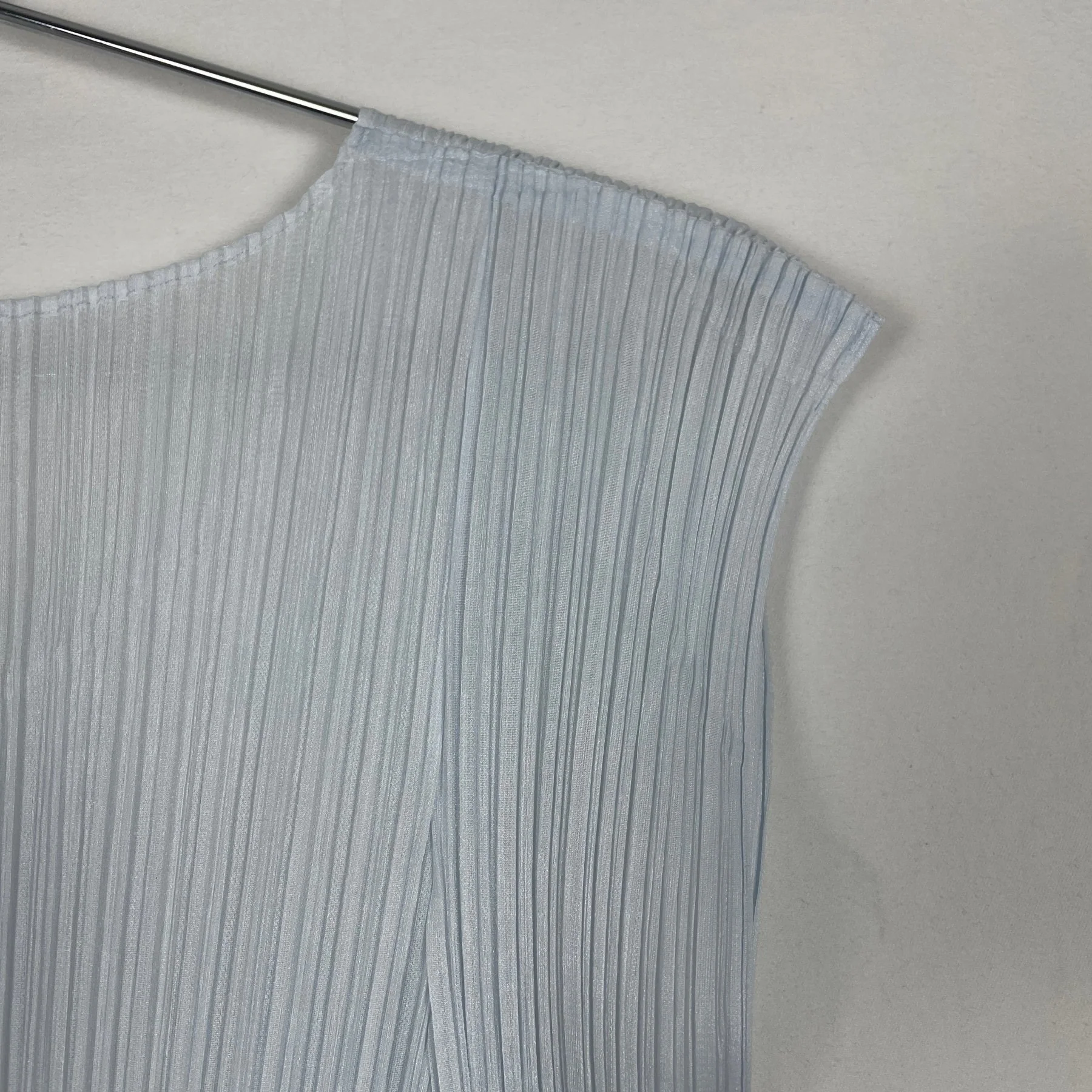 Pleats Please Baby Blue Vest Top - Image 6