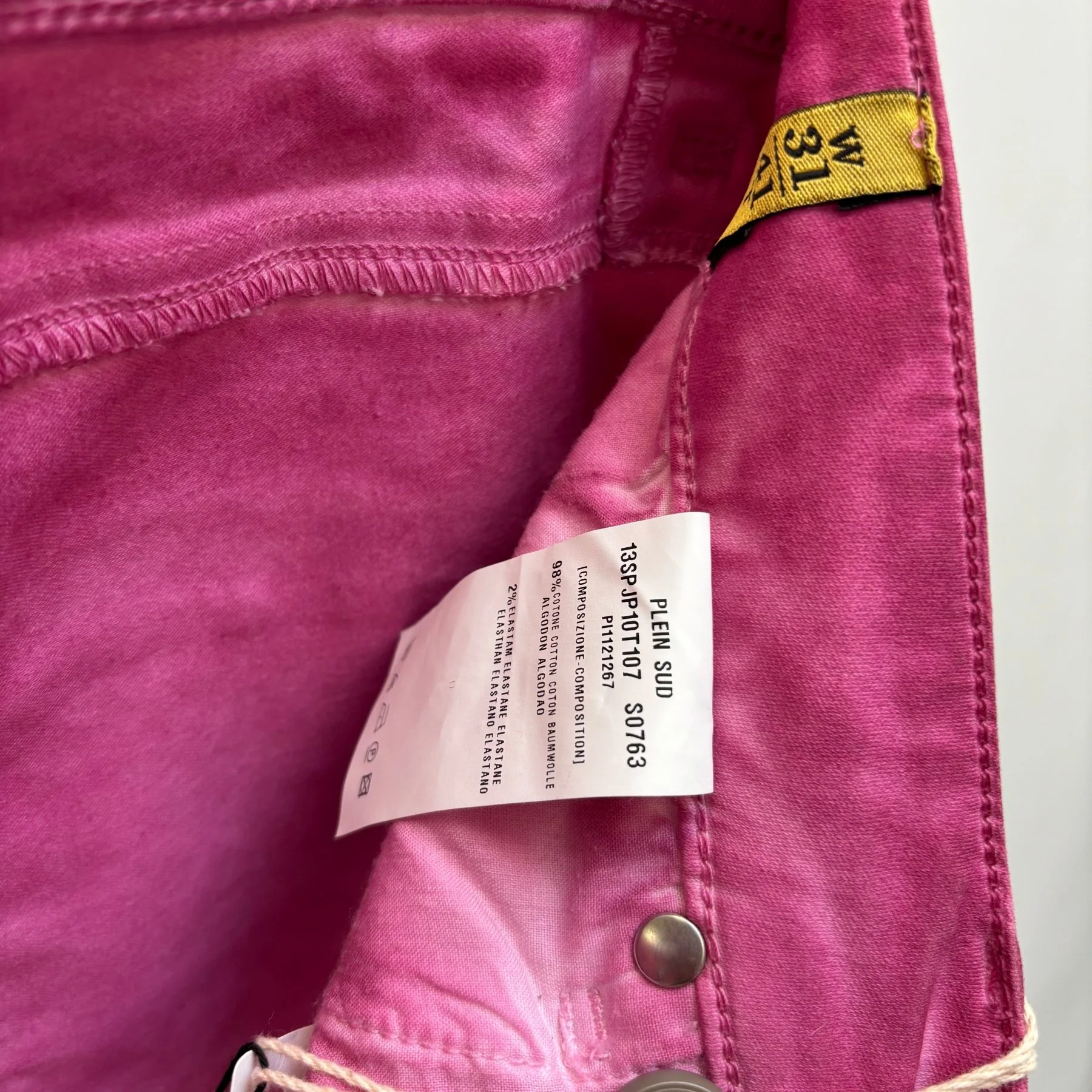 Plein Sud Pink Mid Waist Skinny Jeans - Image 13