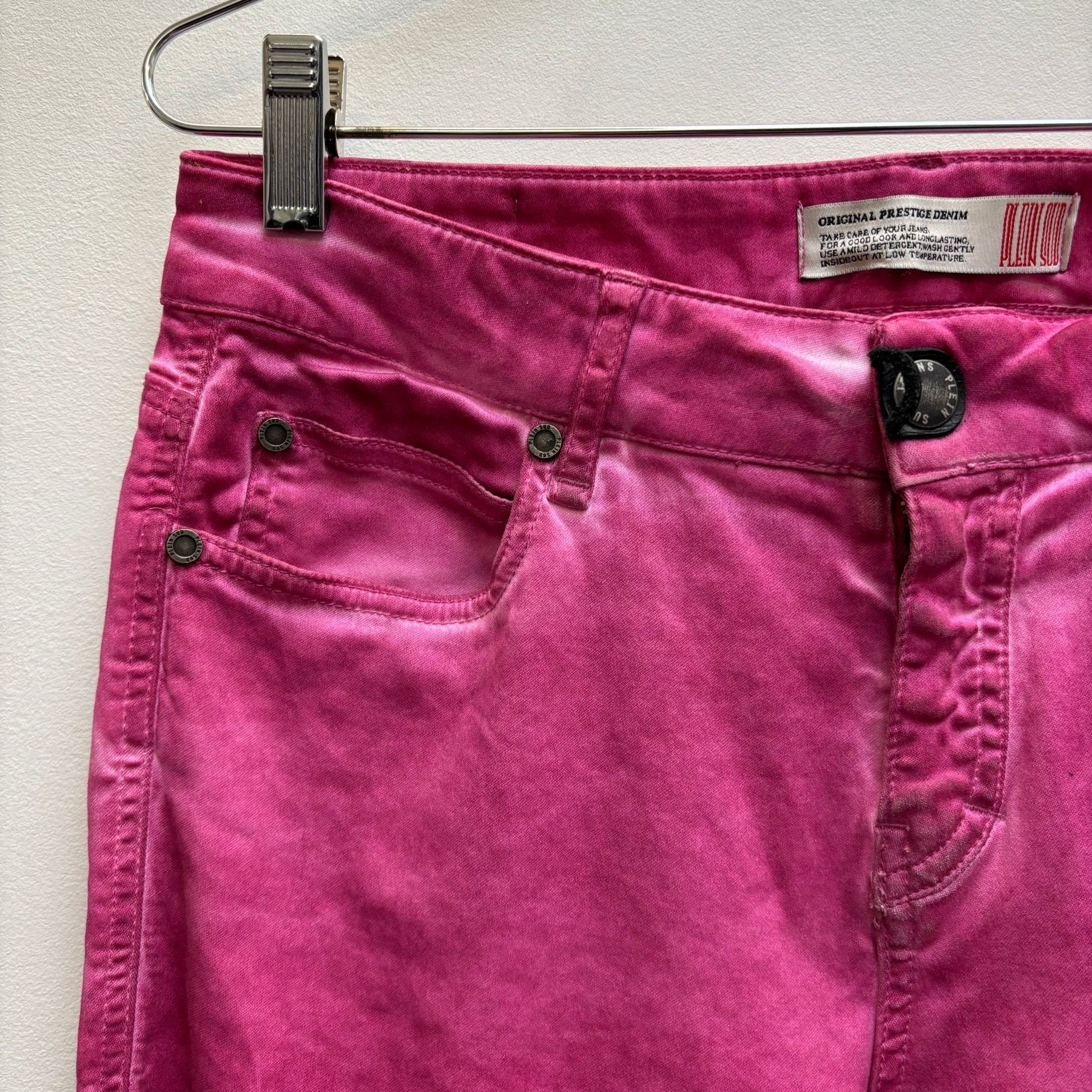 Plein Sud Pink Mid Waist Skinny Jeans - Image 5