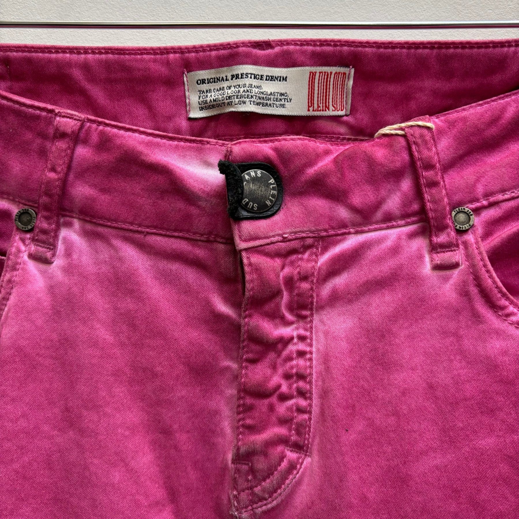Plein Sud Pink Mid Waist Skinny Jeans - Image 6