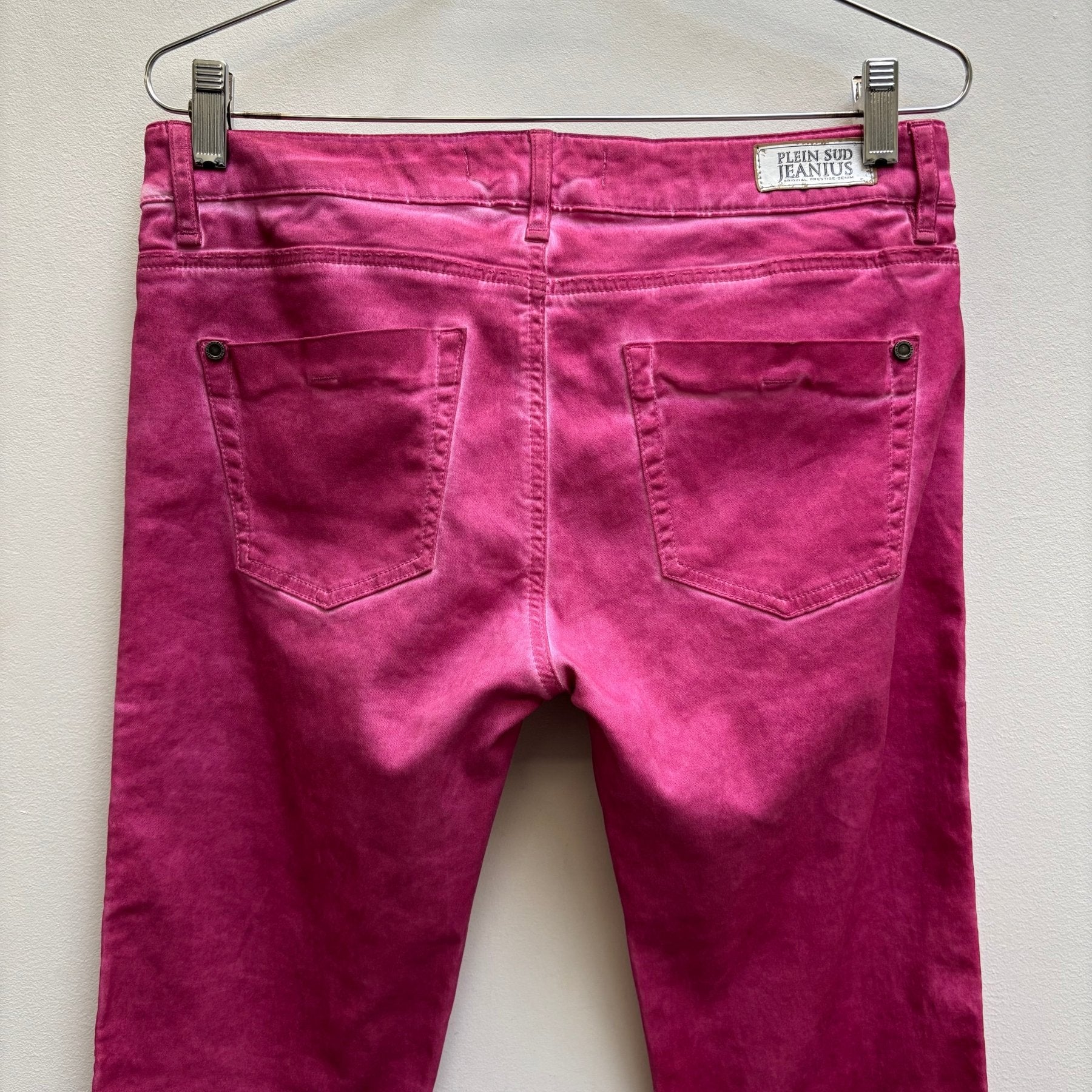 Plein Sud Pink Mid Waist Skinny Jeans - Image 8