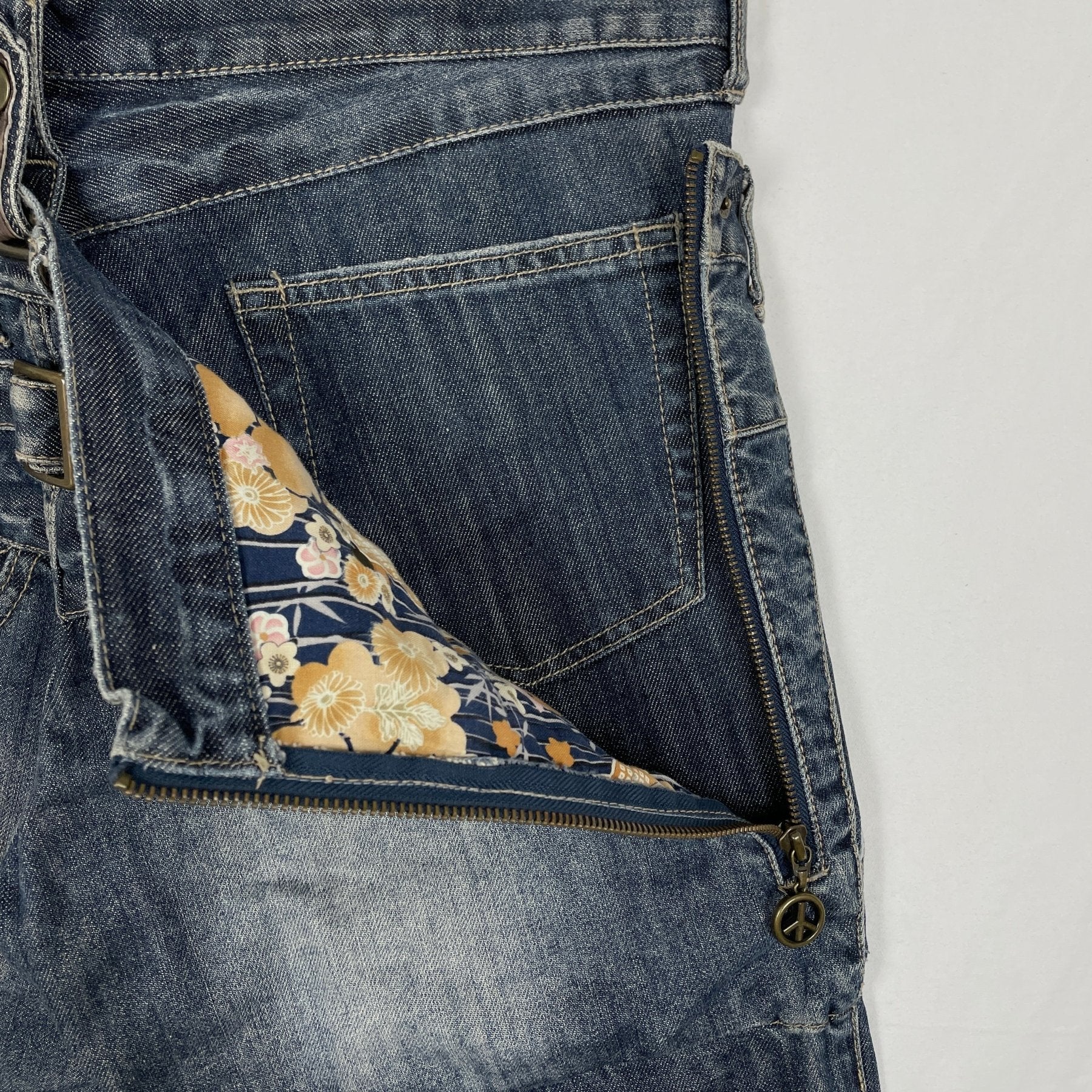 PPFM Double Waisted Biker Jeans - Image 11