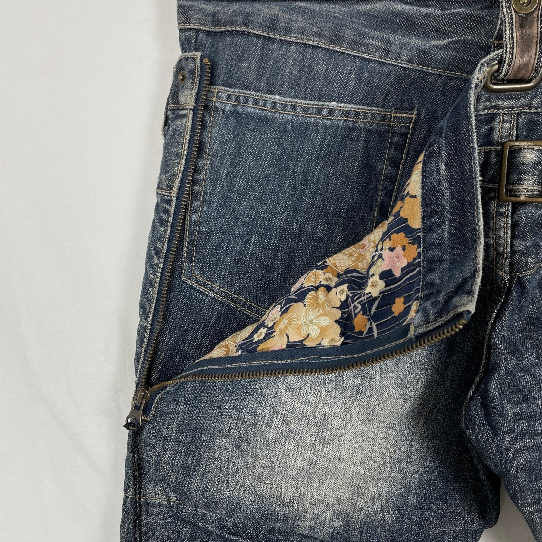 PPFM Double Waisted Biker Jeans - Image 13