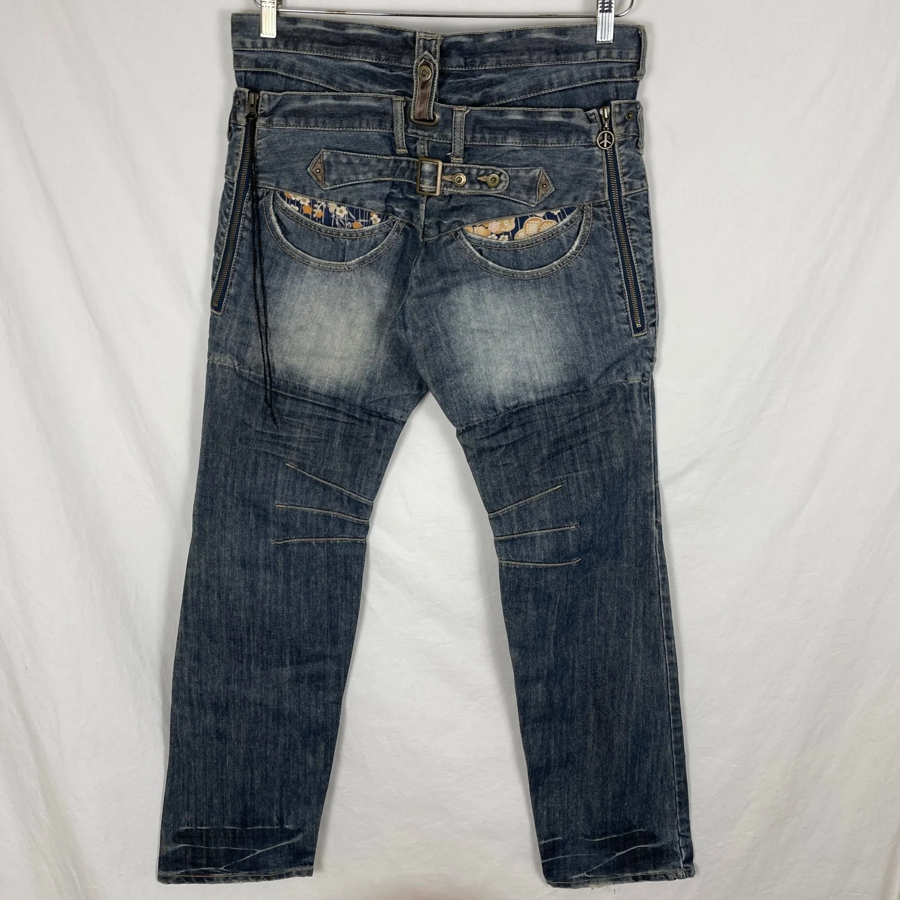 PPFM Double Waisted Biker Jeans - Image 2