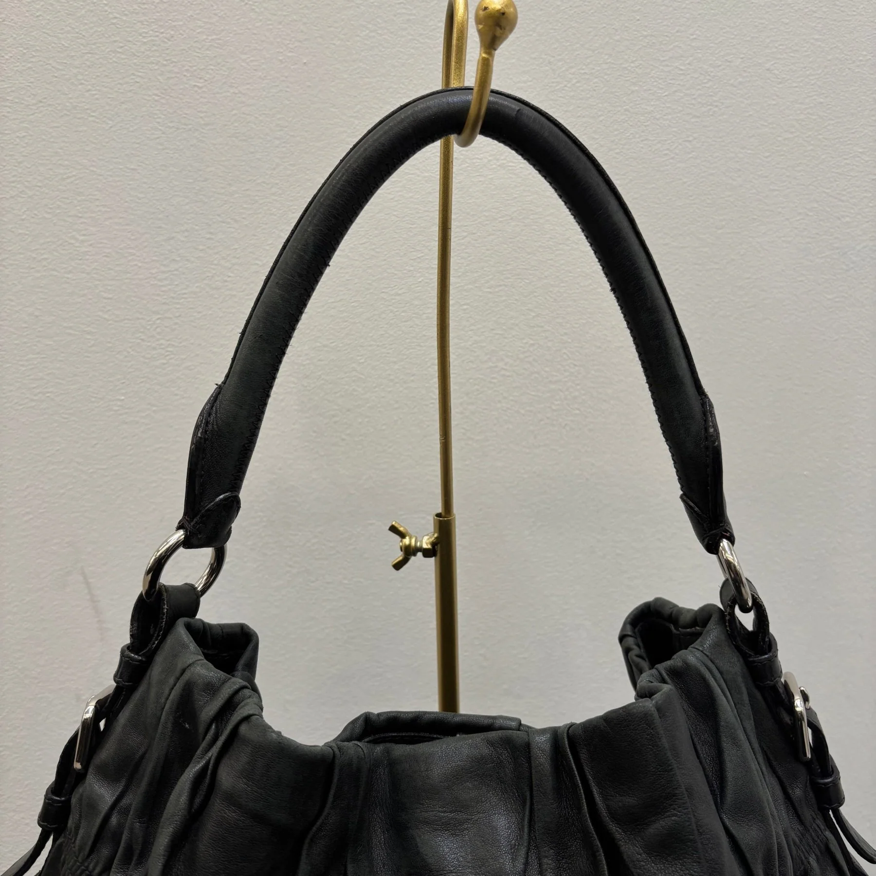 Prada Gaufre Leather Shoulder Hobo Bag - Image 8