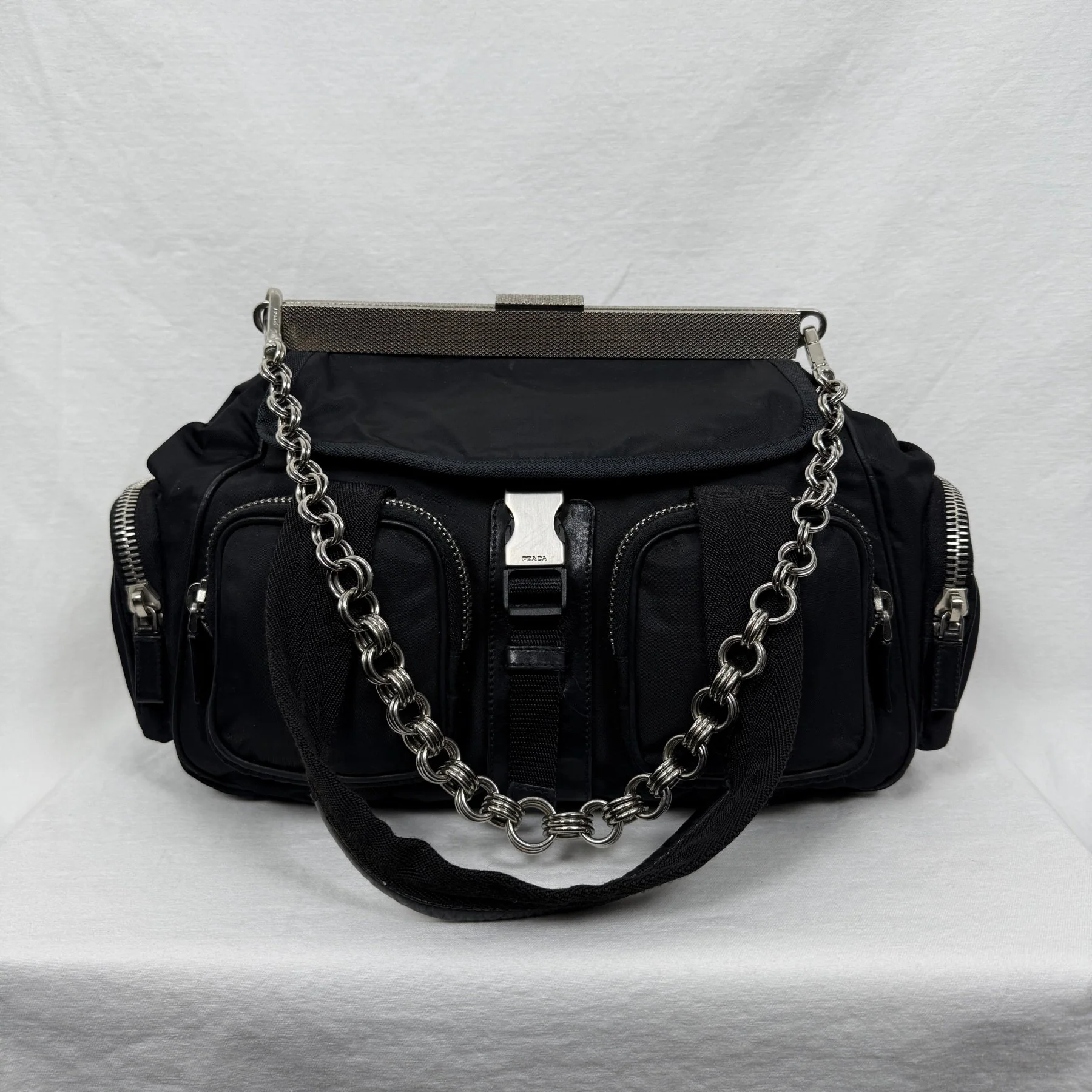 FW04 Prada Cargo Tessuto Bag - Image 3