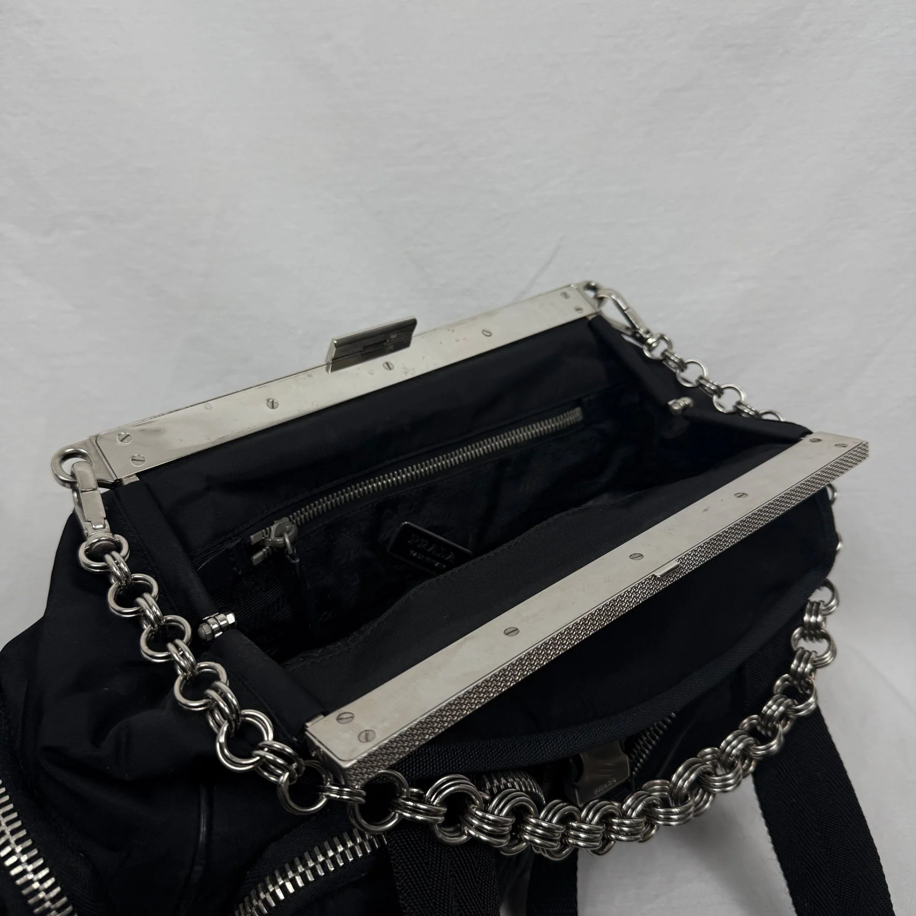 FW04 Prada Cargo Tessuto Bag - Image 9