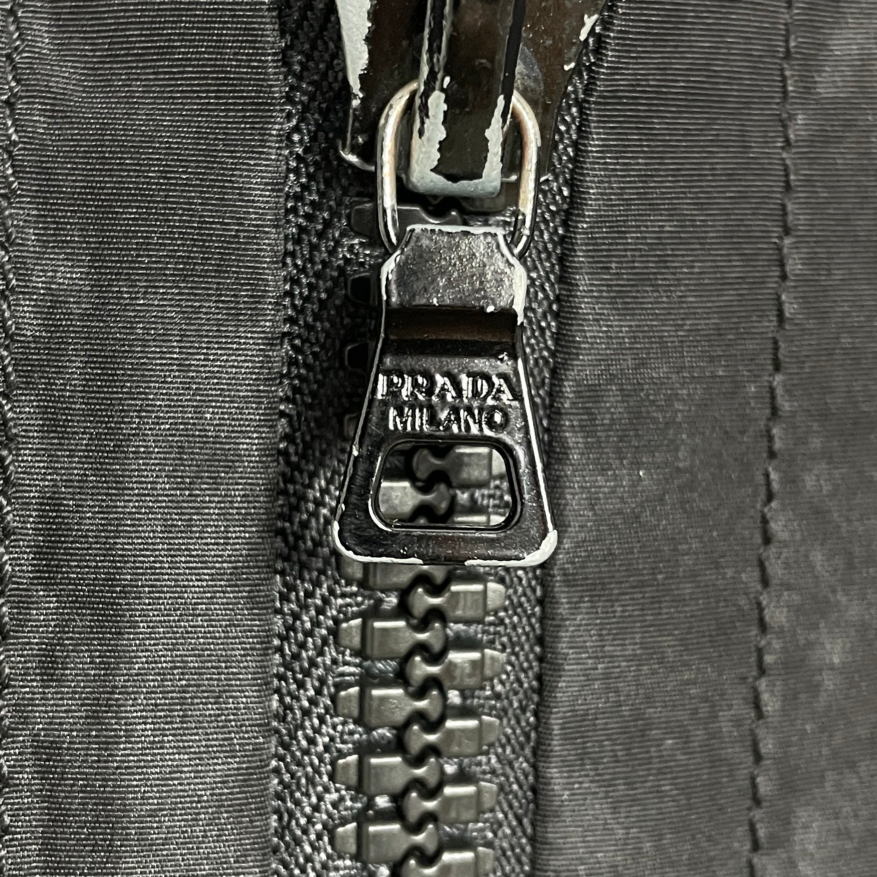 00s Prada Nylon Belted Zipper Skirt - Image 9