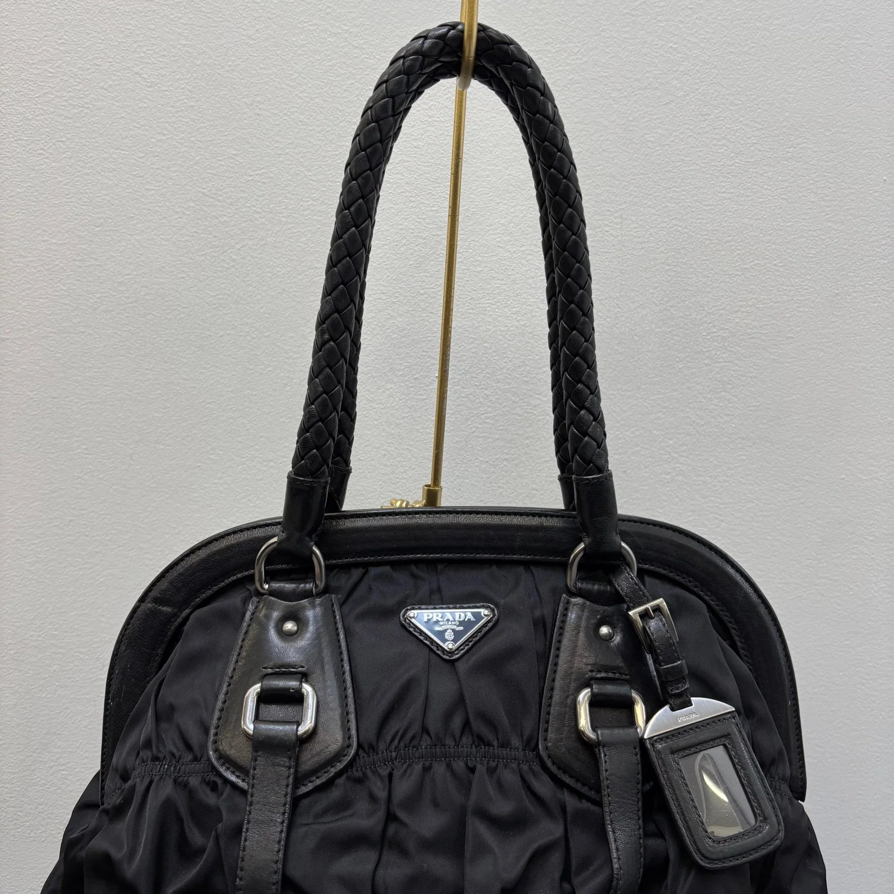 FW06 Prada Nylon Gaufre Hobo Bag - Image 6